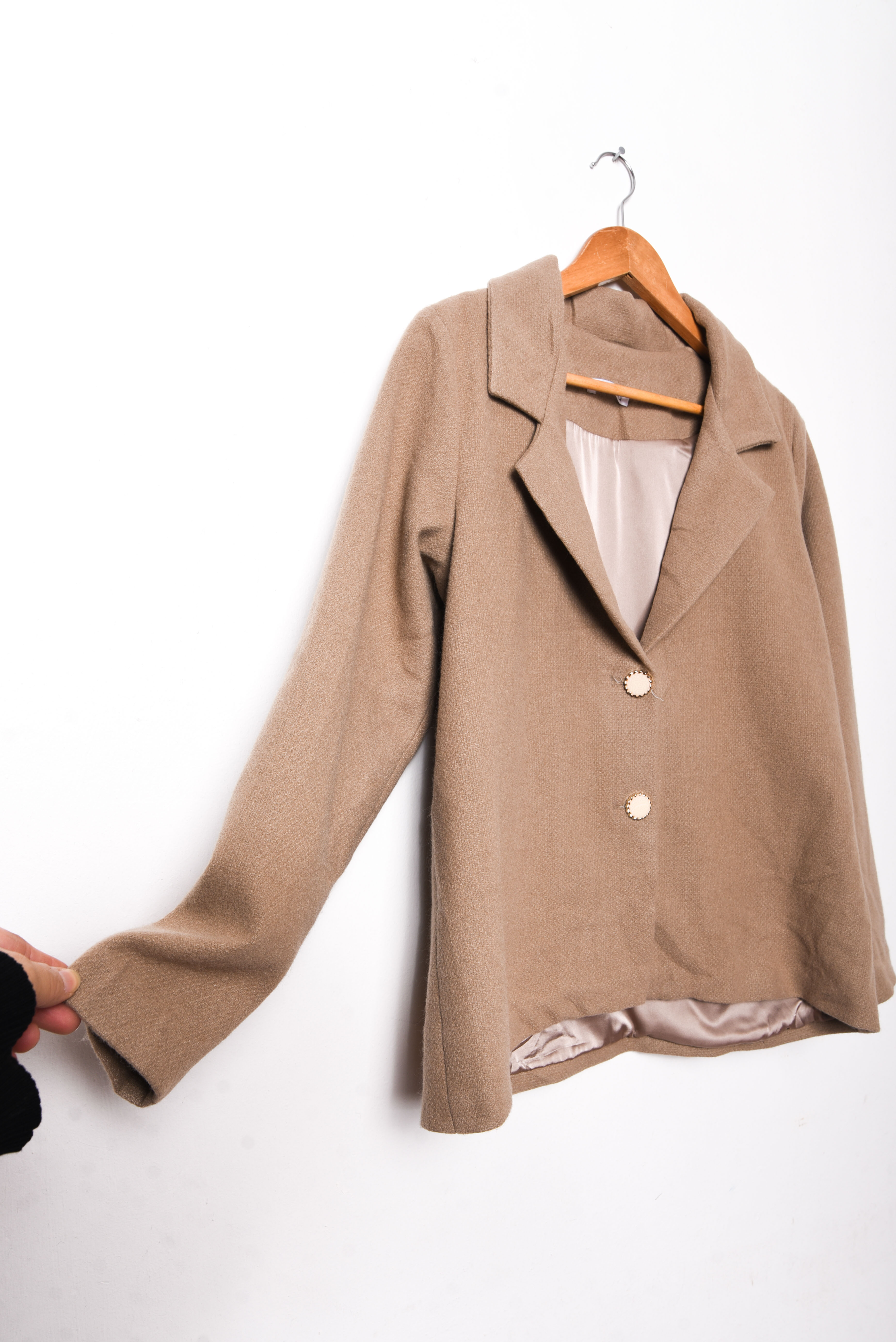 Blazer café claro botones