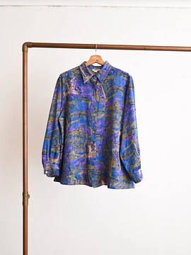 Blusa 80s azulina