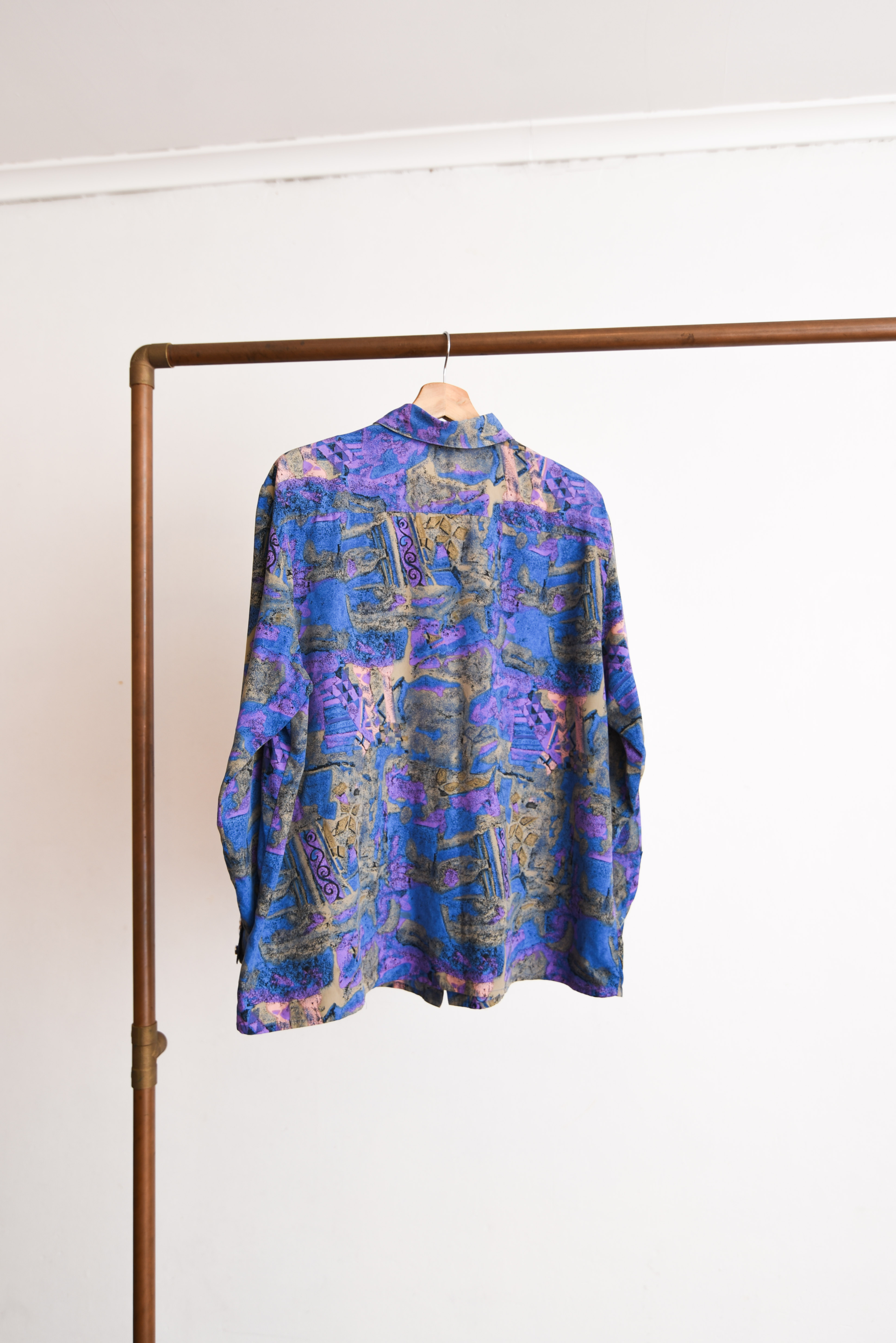 Blusa 80s azulina