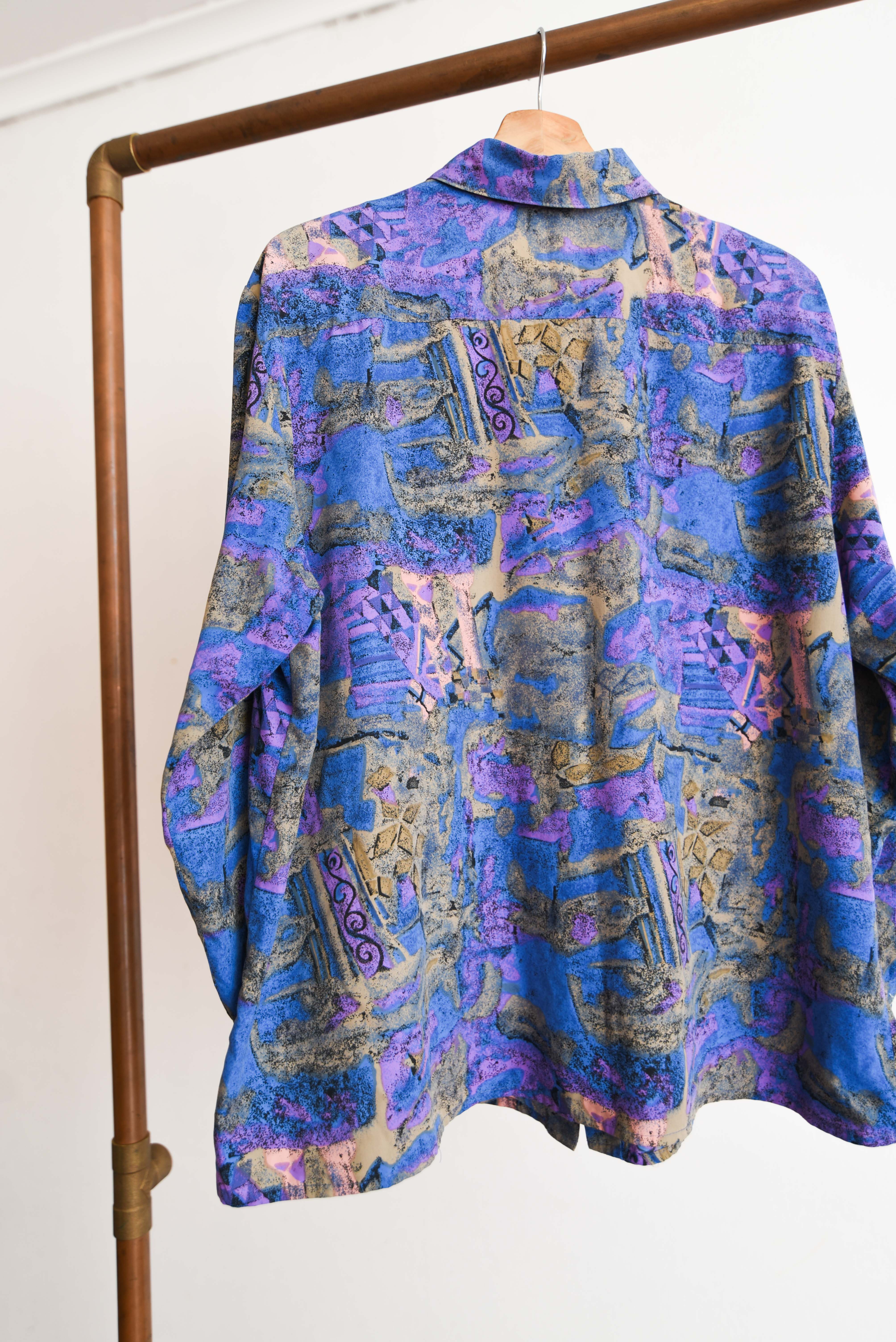 Blusa 80s azulina