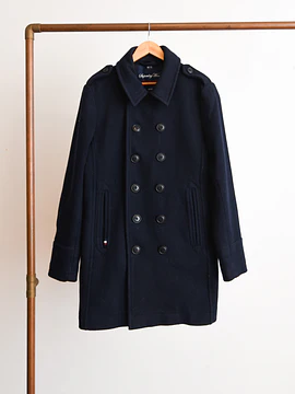 Abrigo azul navy sailor lana