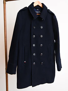Abrigo azul navy sailor lana