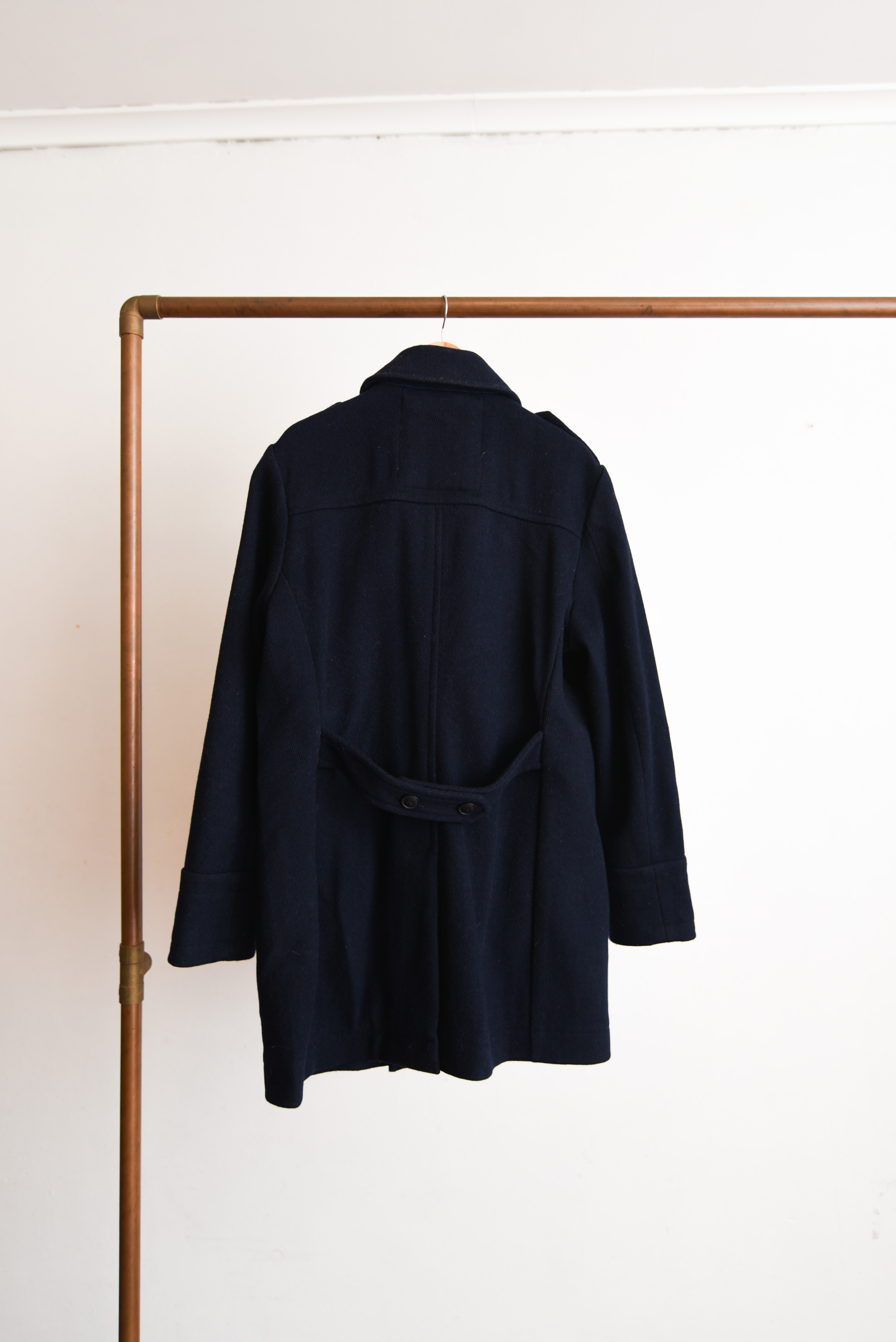 Abrigo azul navy sailor lana