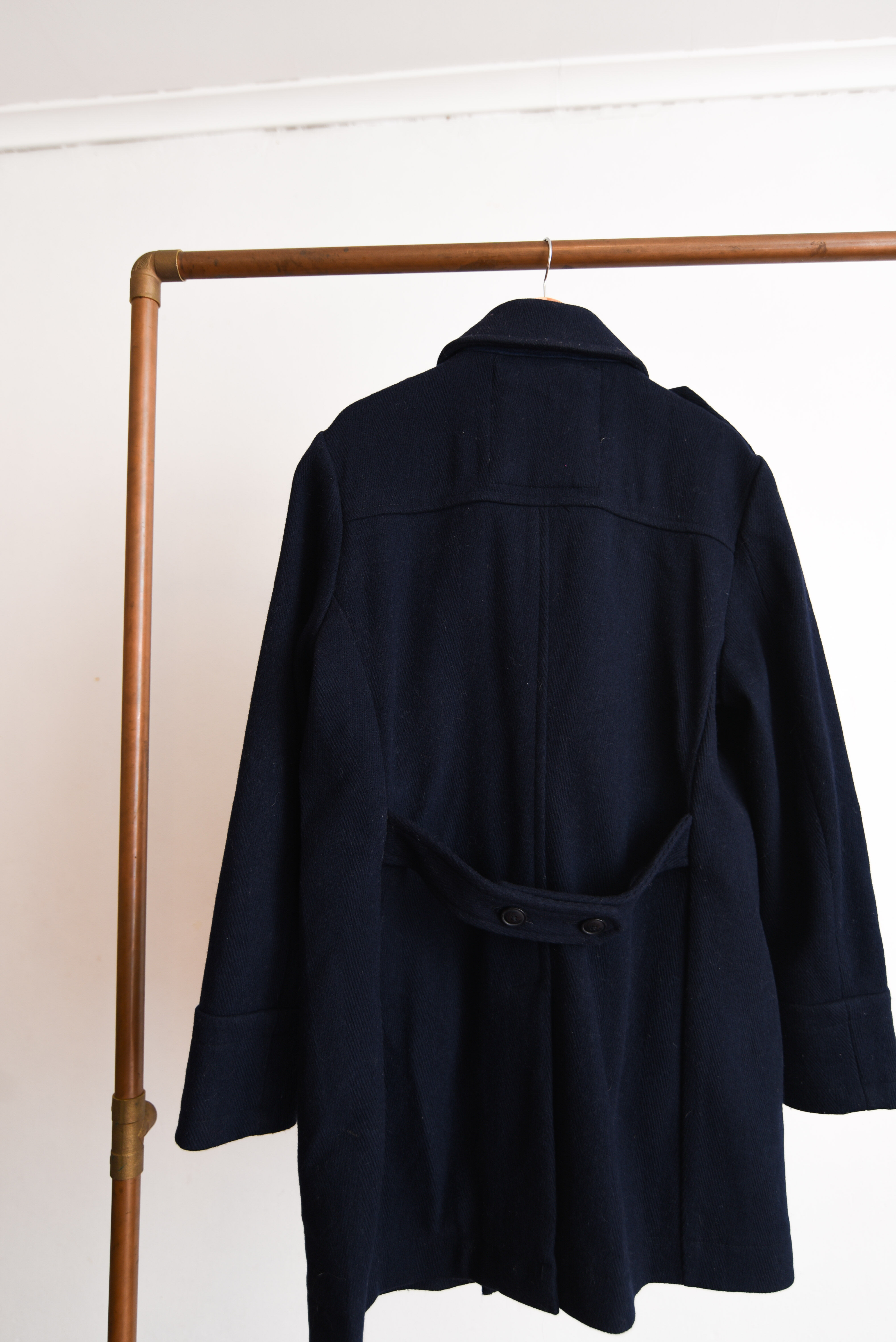 Abrigo azul navy sailor lana