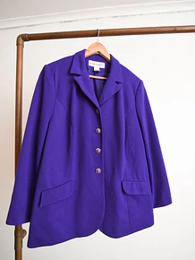 Blazer morado 80s
