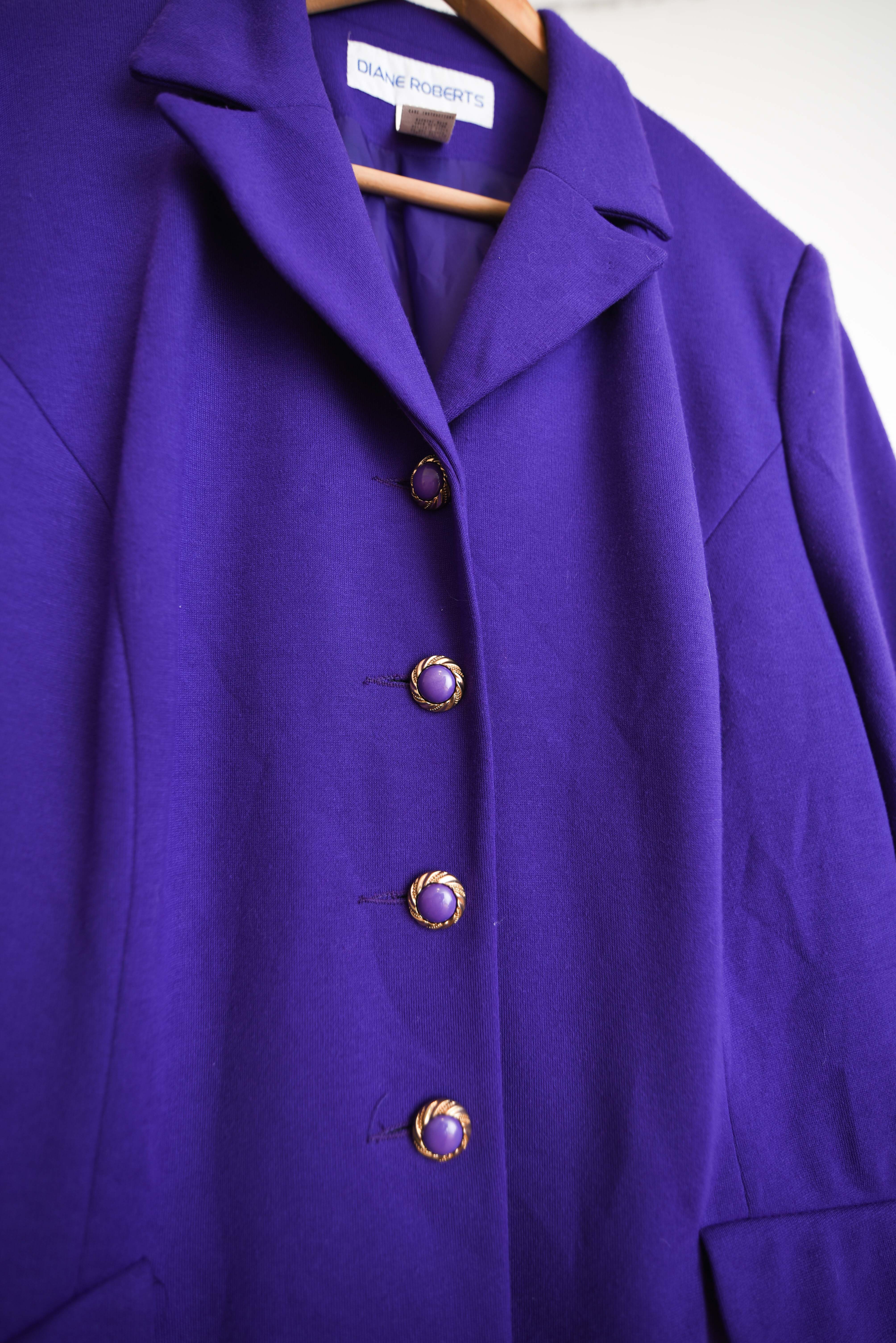 Blazer morado 80s