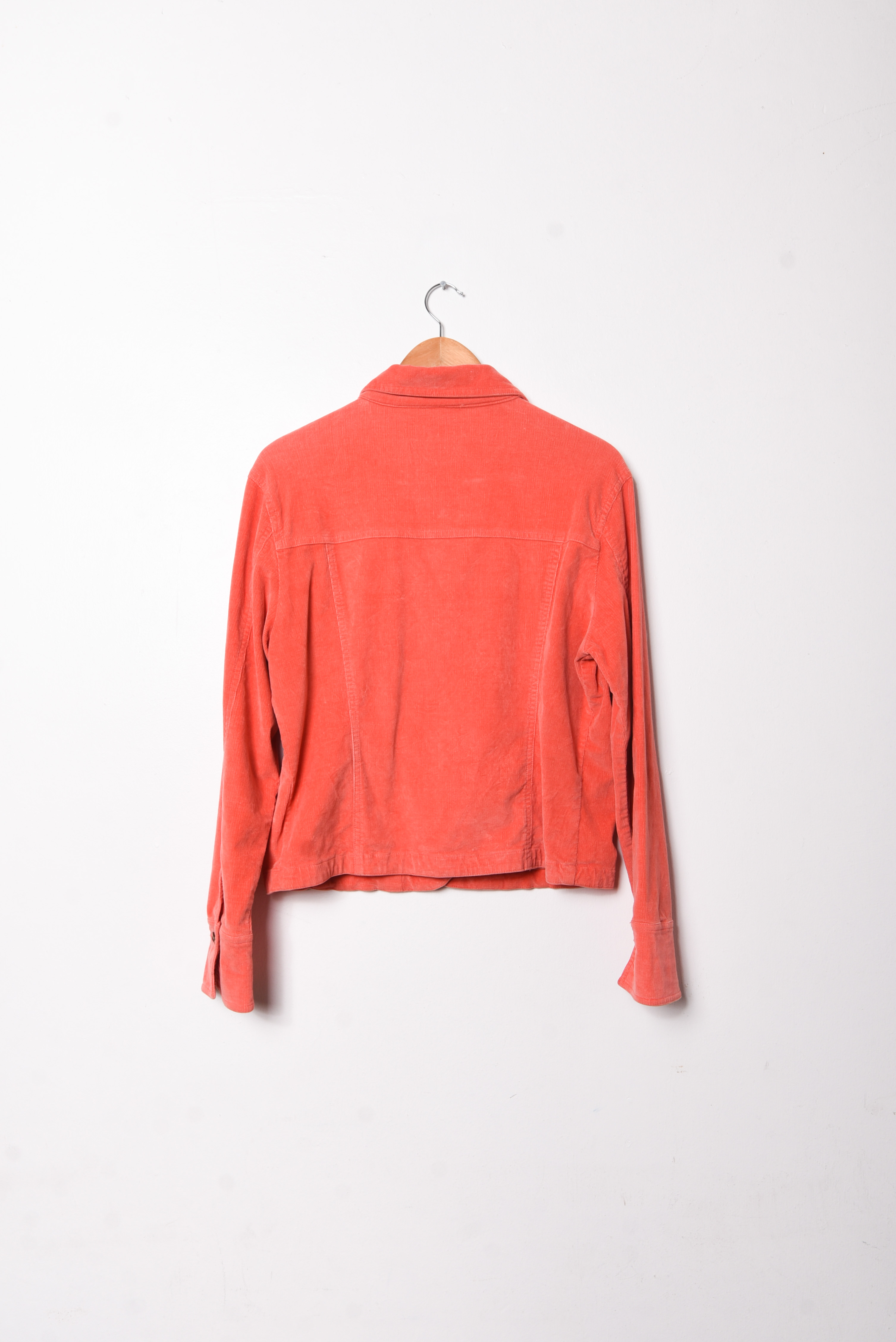 Chaqueta cotelé coral y2k