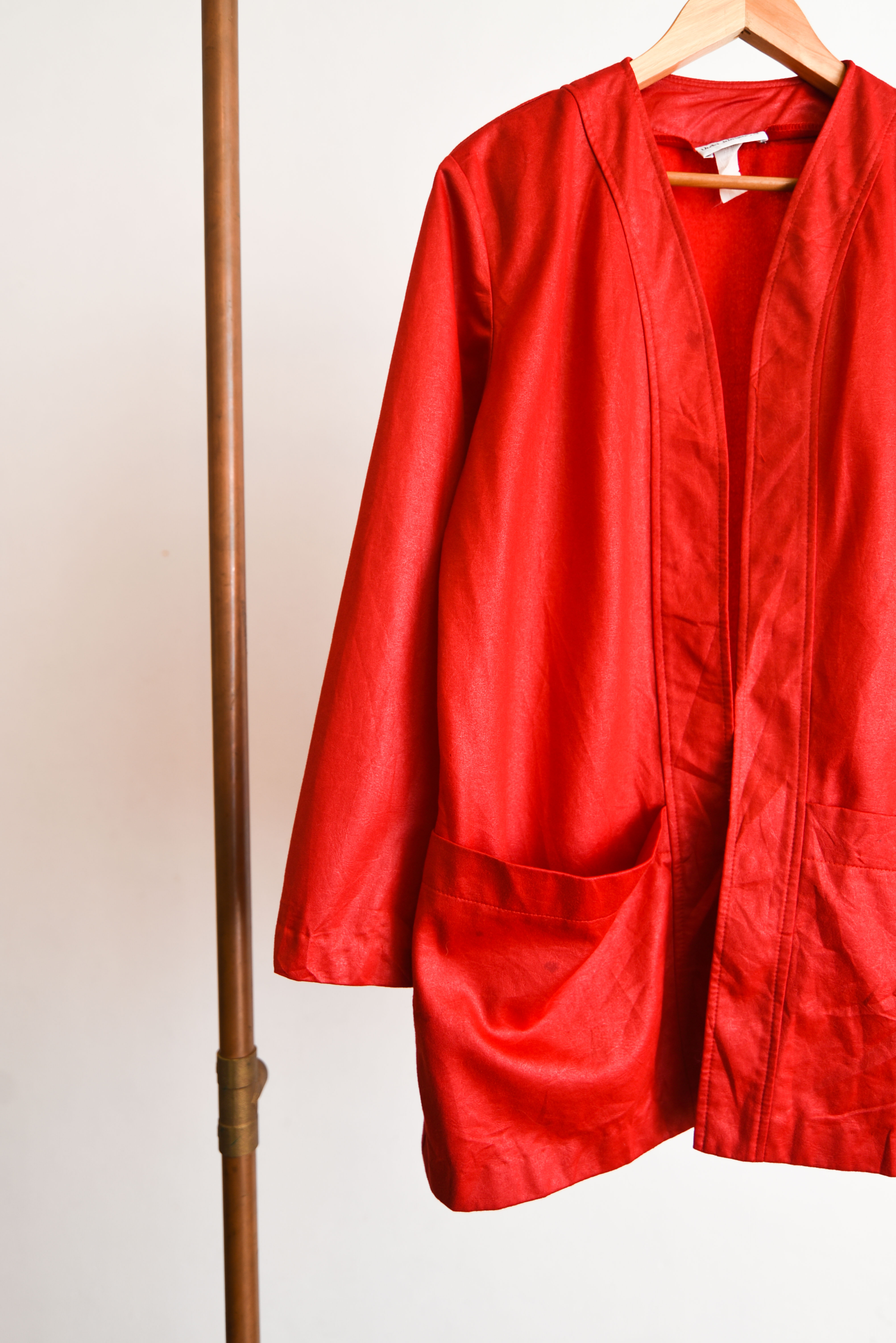 Chaqueta roja tapado vintage