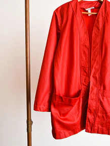 Chaqueta roja tapado vintage