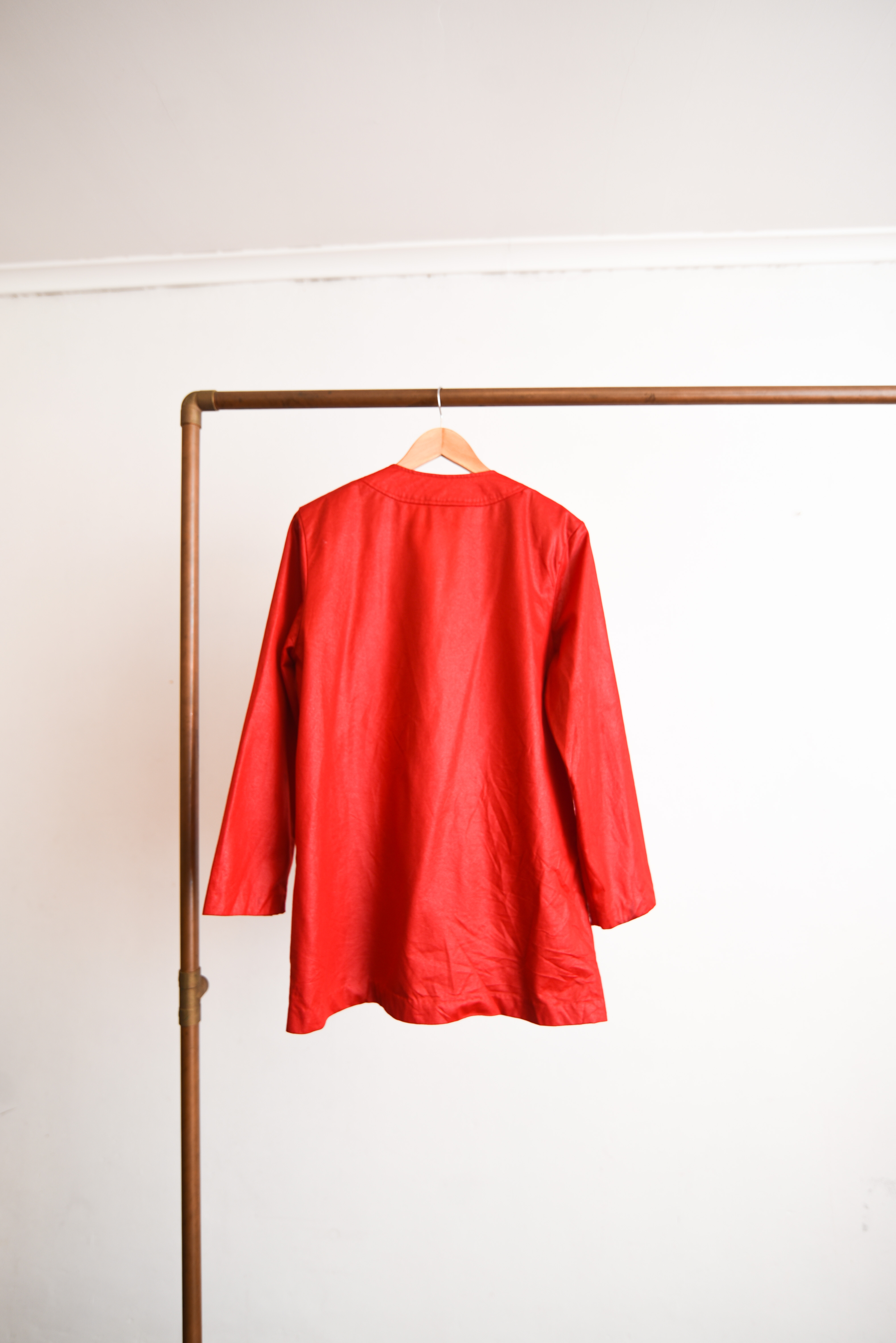 Chaqueta roja tapado vintage