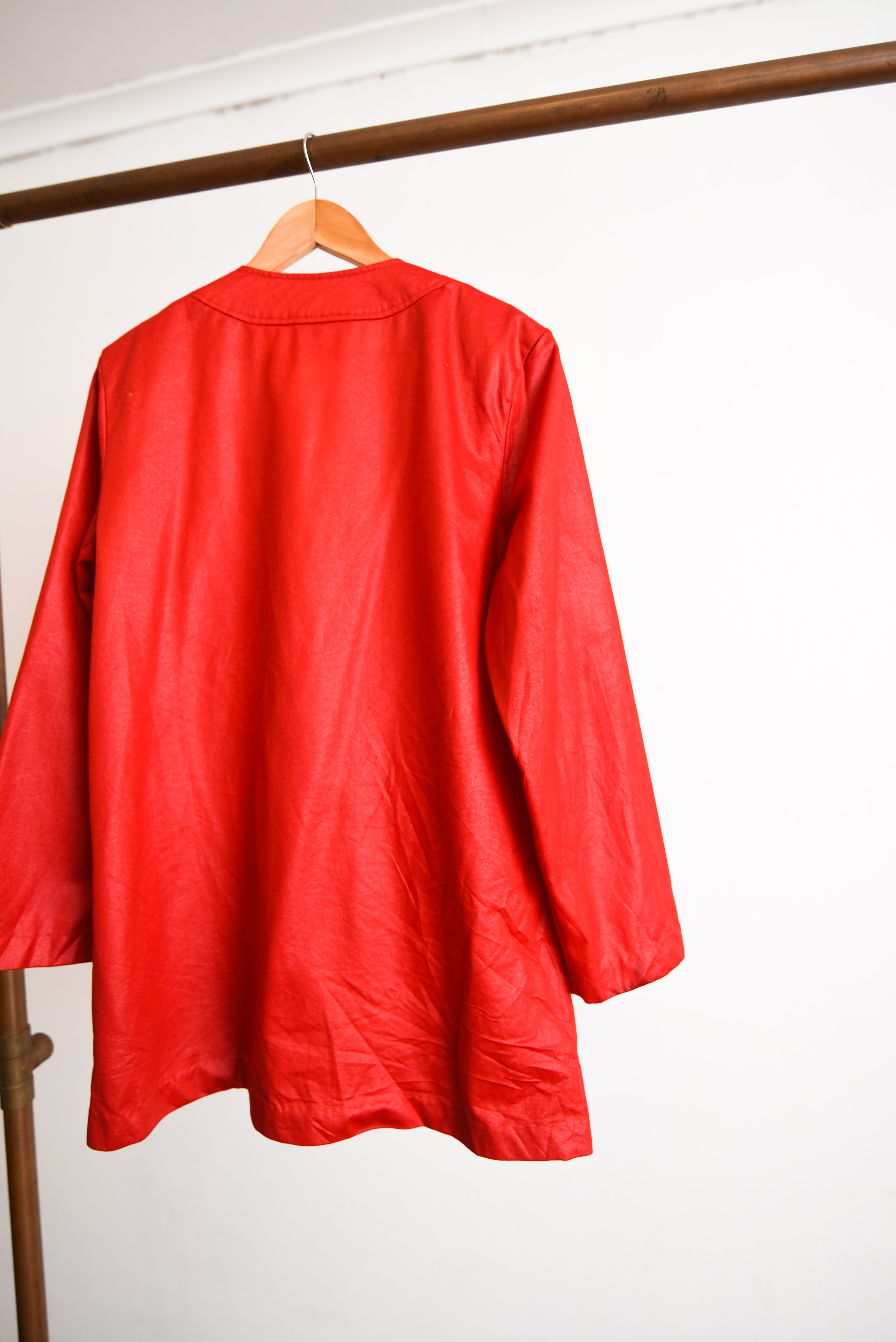 Chaqueta roja tapado vintage