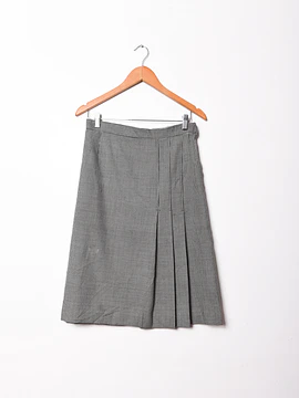 Falda midi pata de gallo tablas