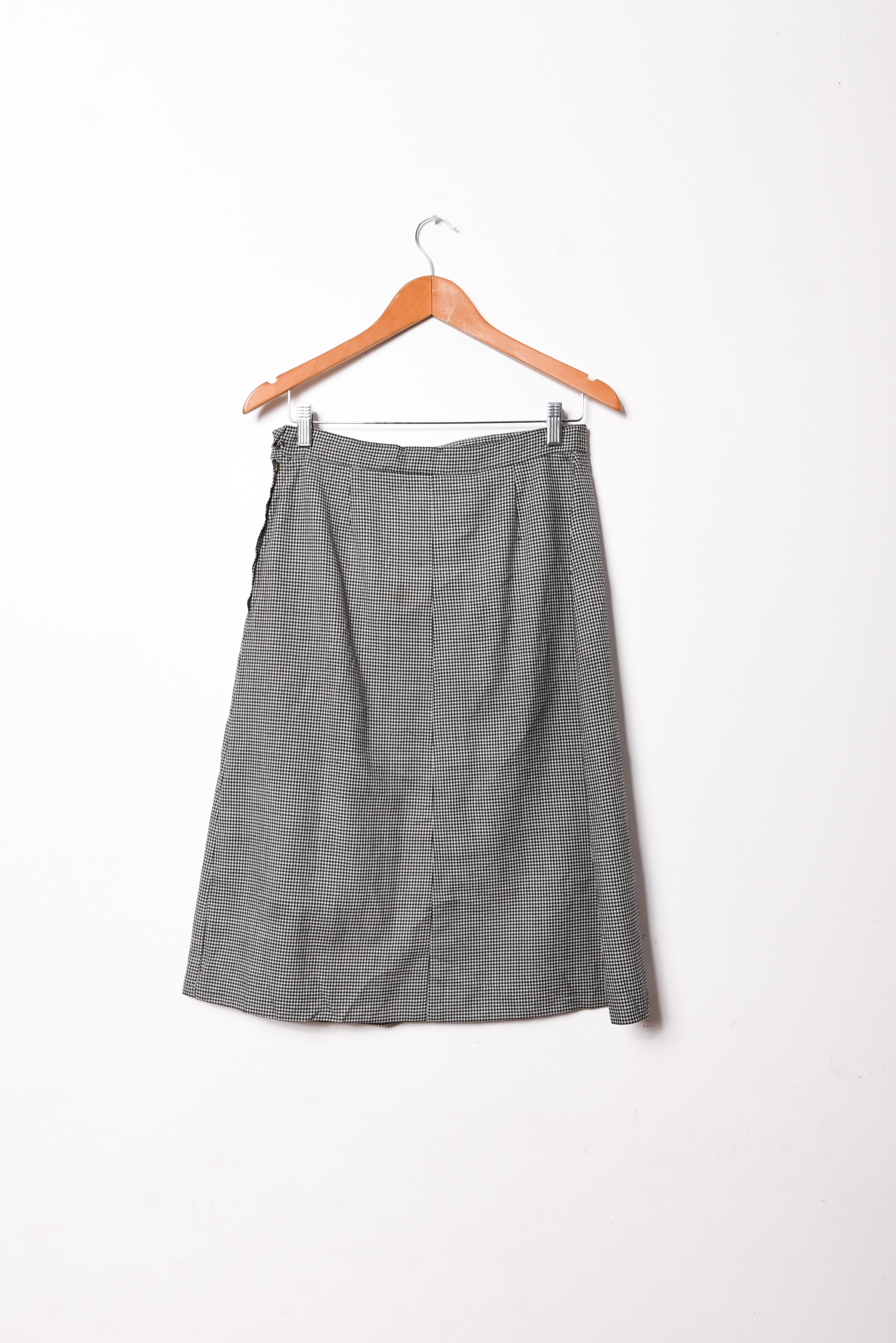 Falda midi pata de gallo tablas