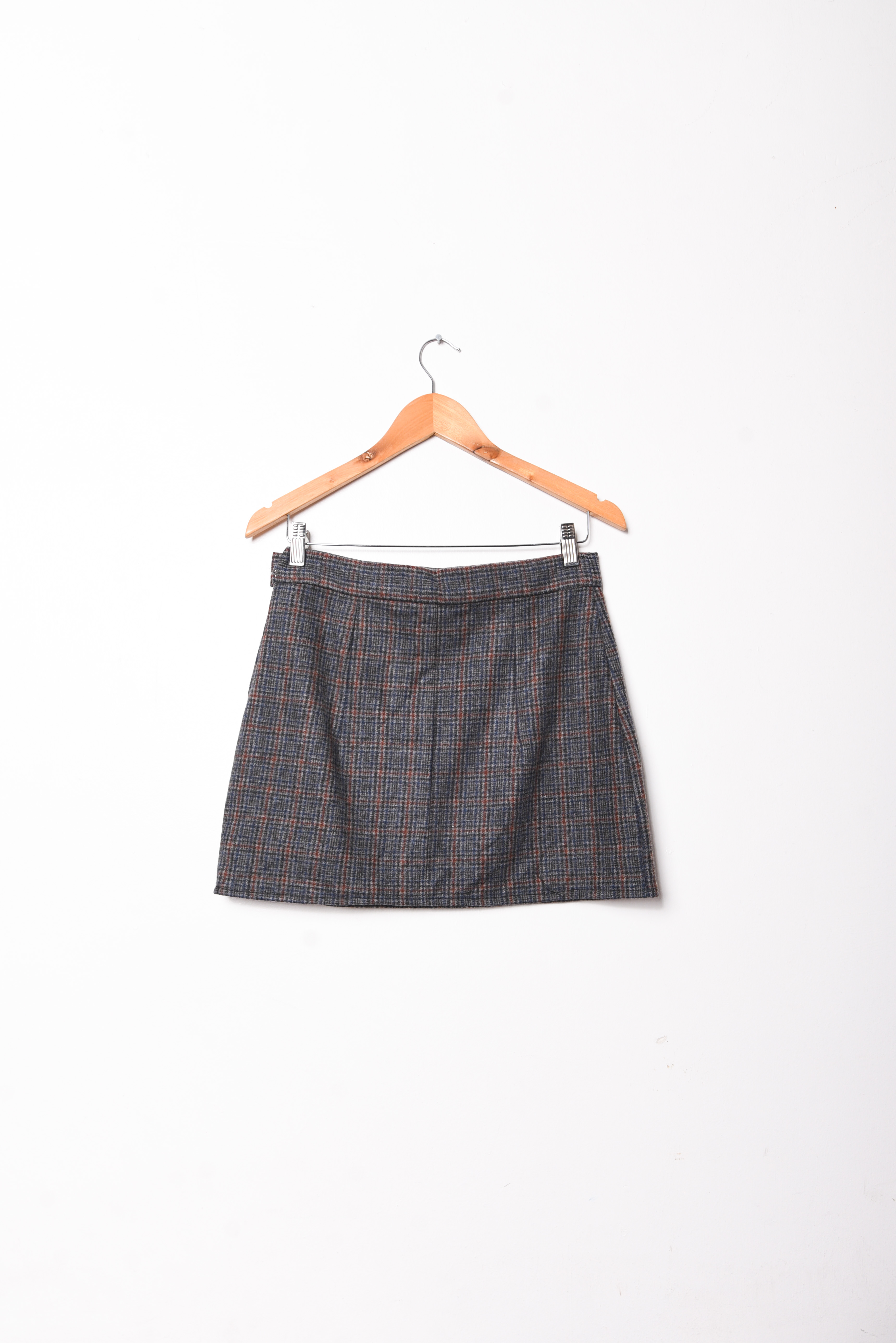 Mini falda gris azulado vntg