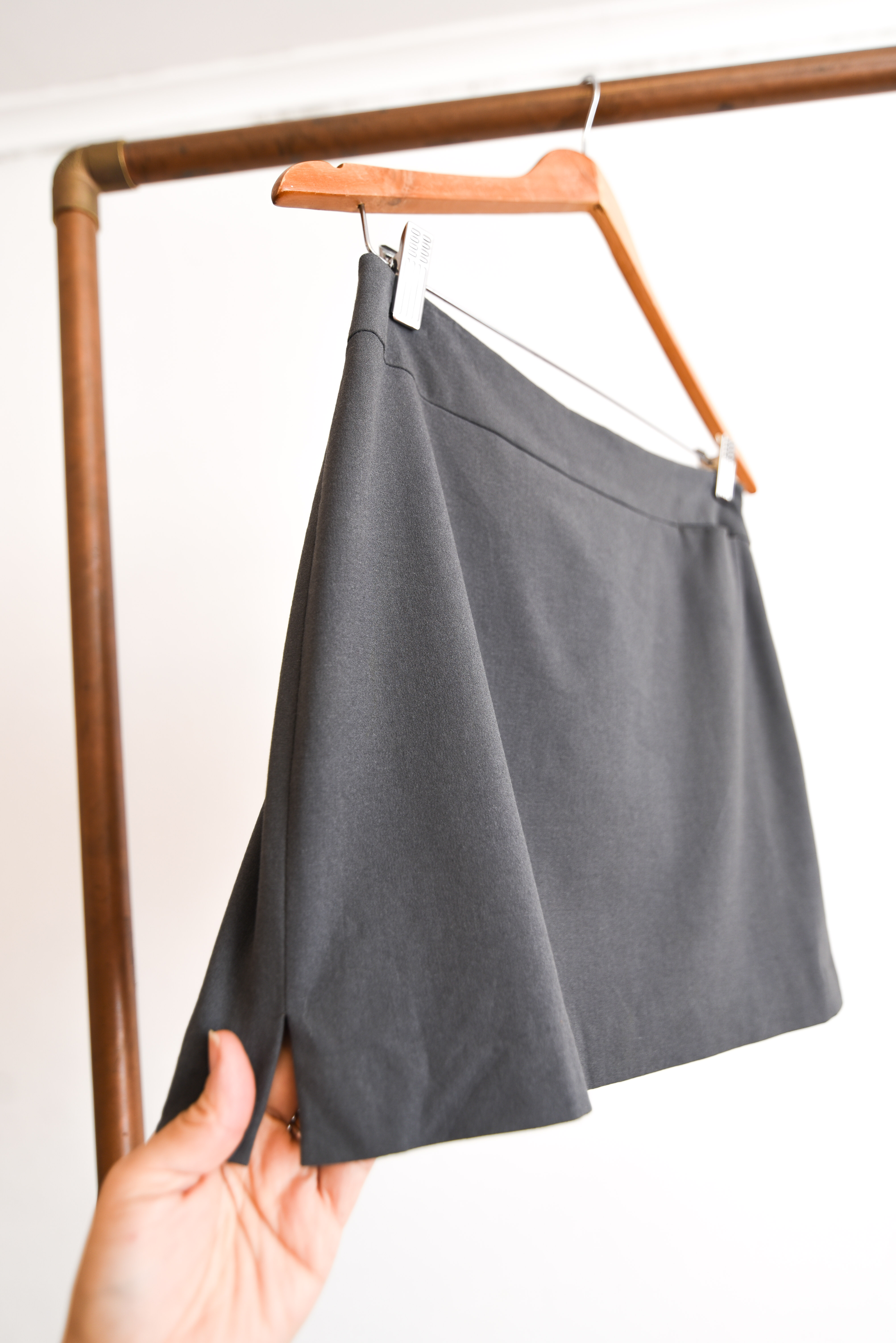 Mini falda gris 90s