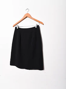 Falda negra formal 90s
