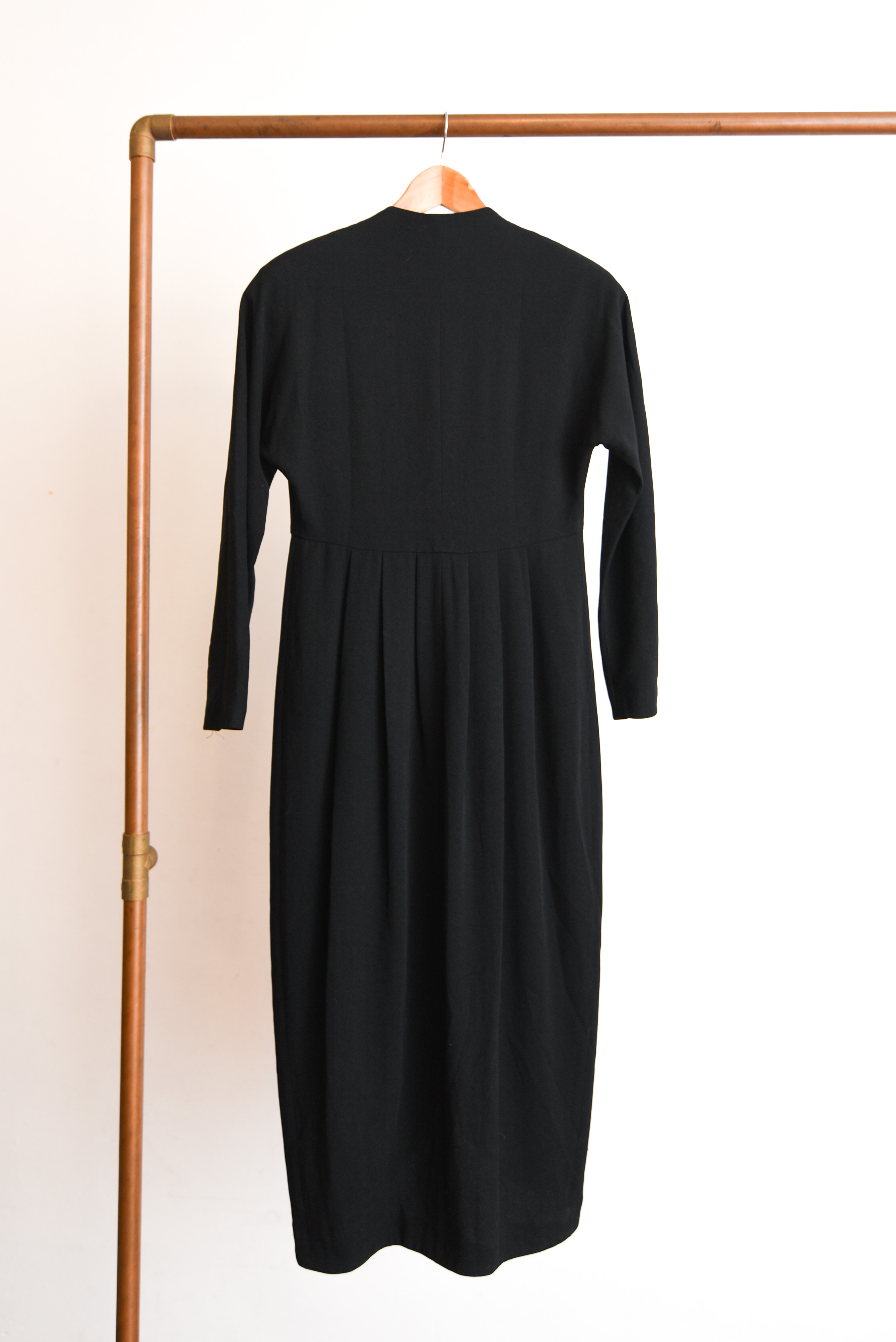 Vestido black vintage botones