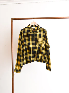 Camisa leñadora negra tartán