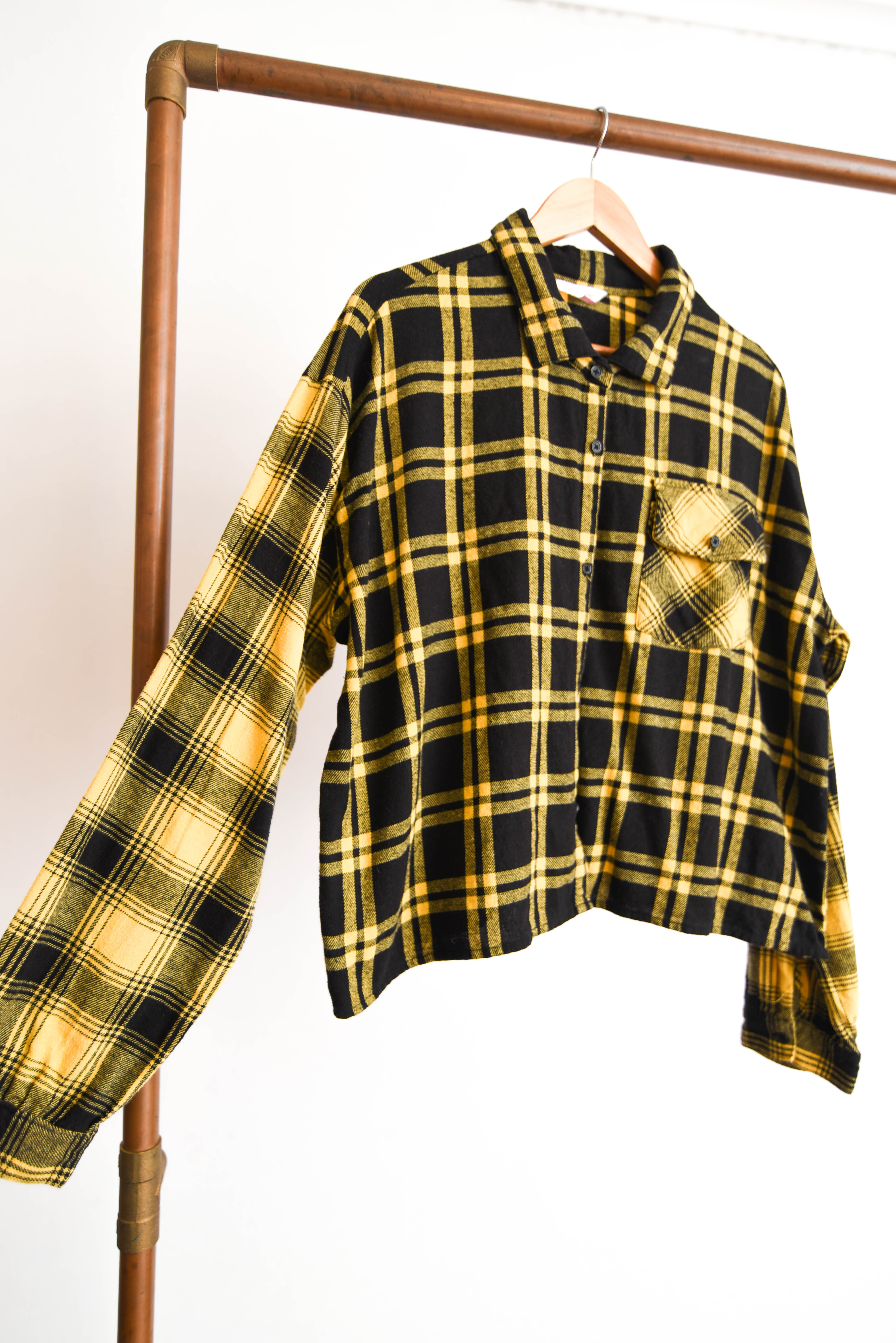 Camisa leñadora negra tartán