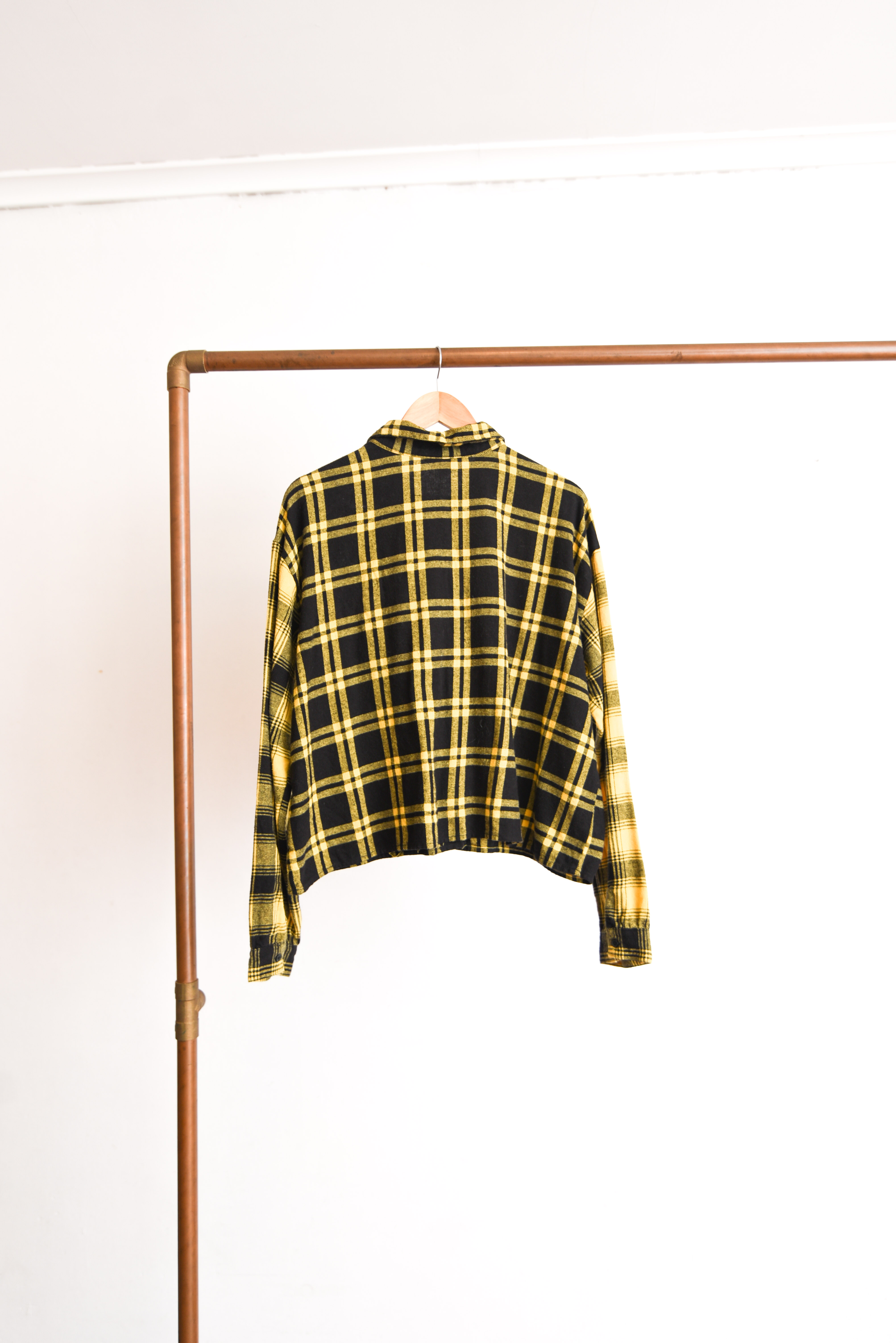 Camisa leñadora negra tartán