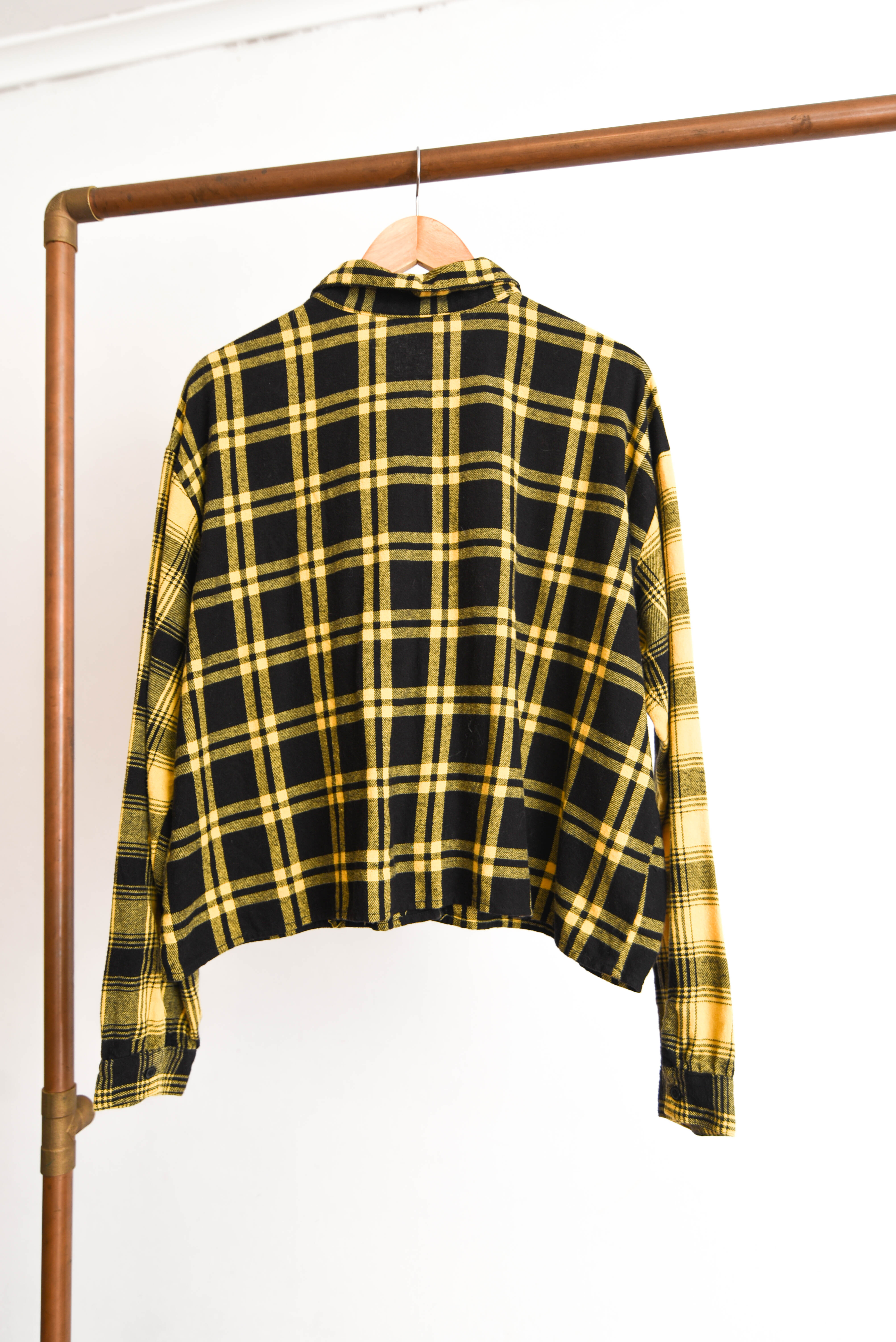 Camisa leñadora negra tartán