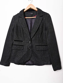Blazer gris jaspeado