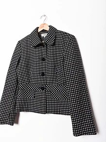 Chaqueta b&w botones lana
