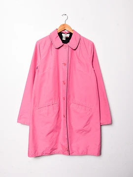 Trench rosa y negro reversible