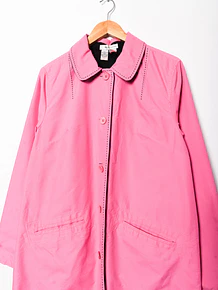 Trench rosa y negro reversible