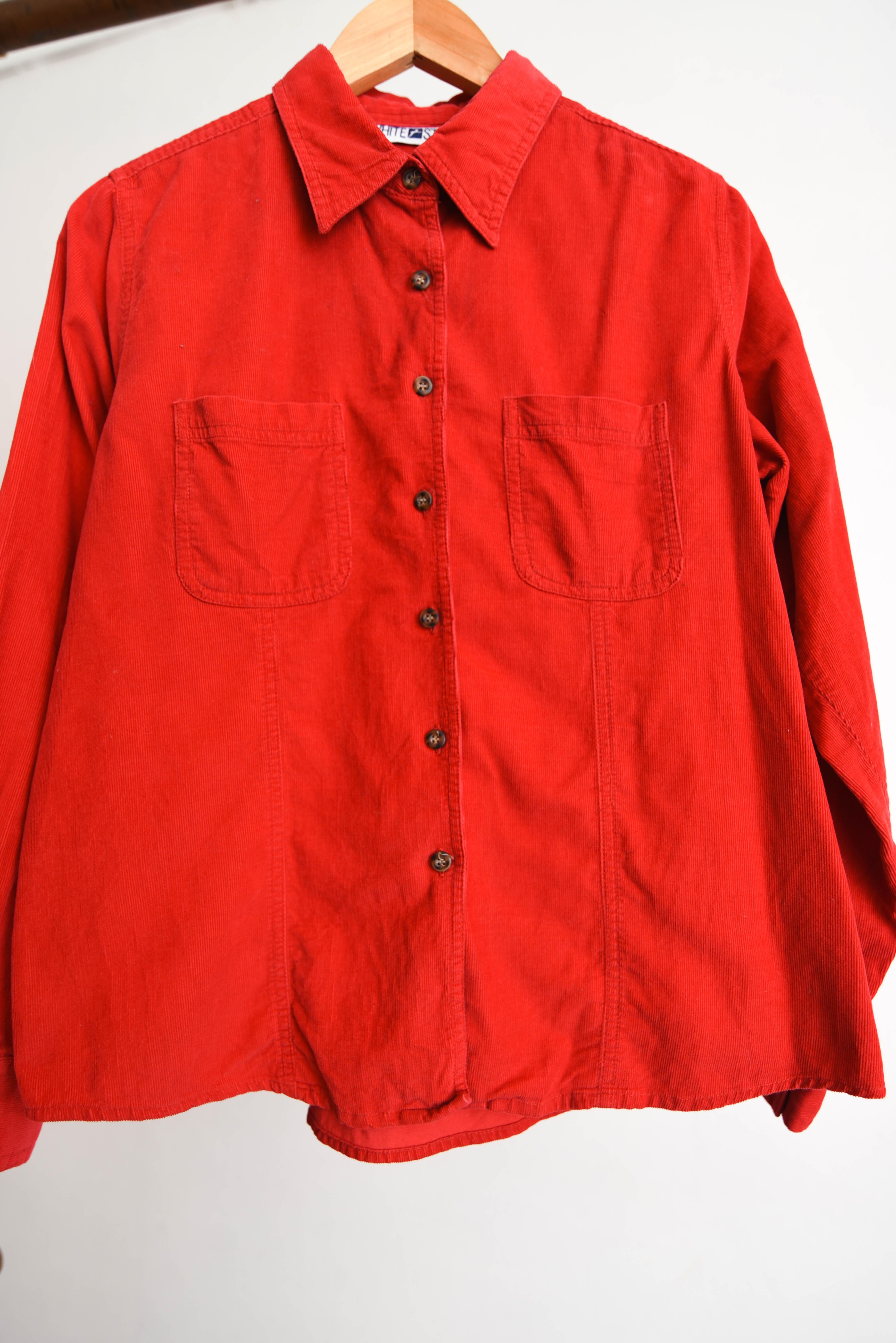Camisa roja cotelé 90s