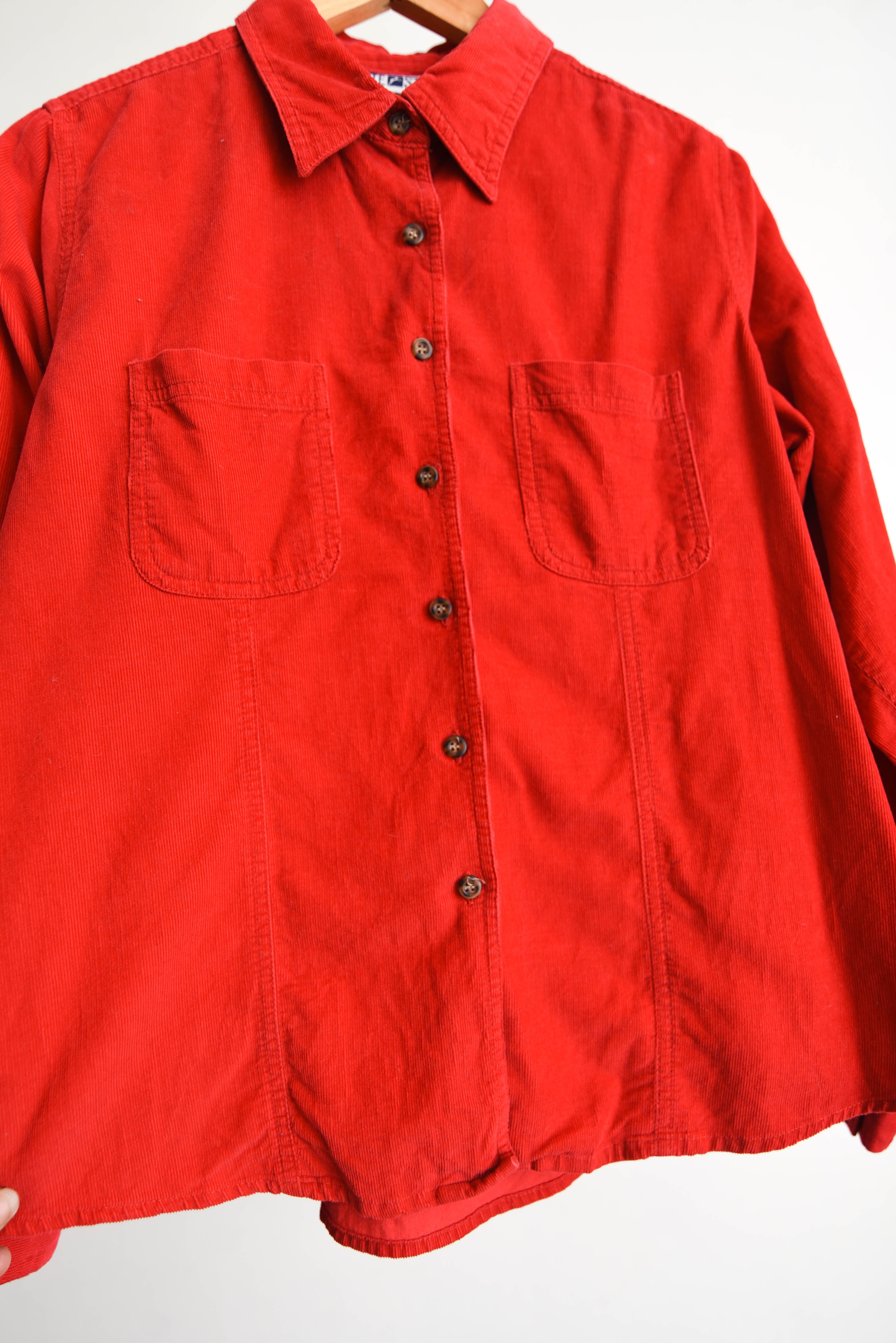 Camisa roja cotelé 90s