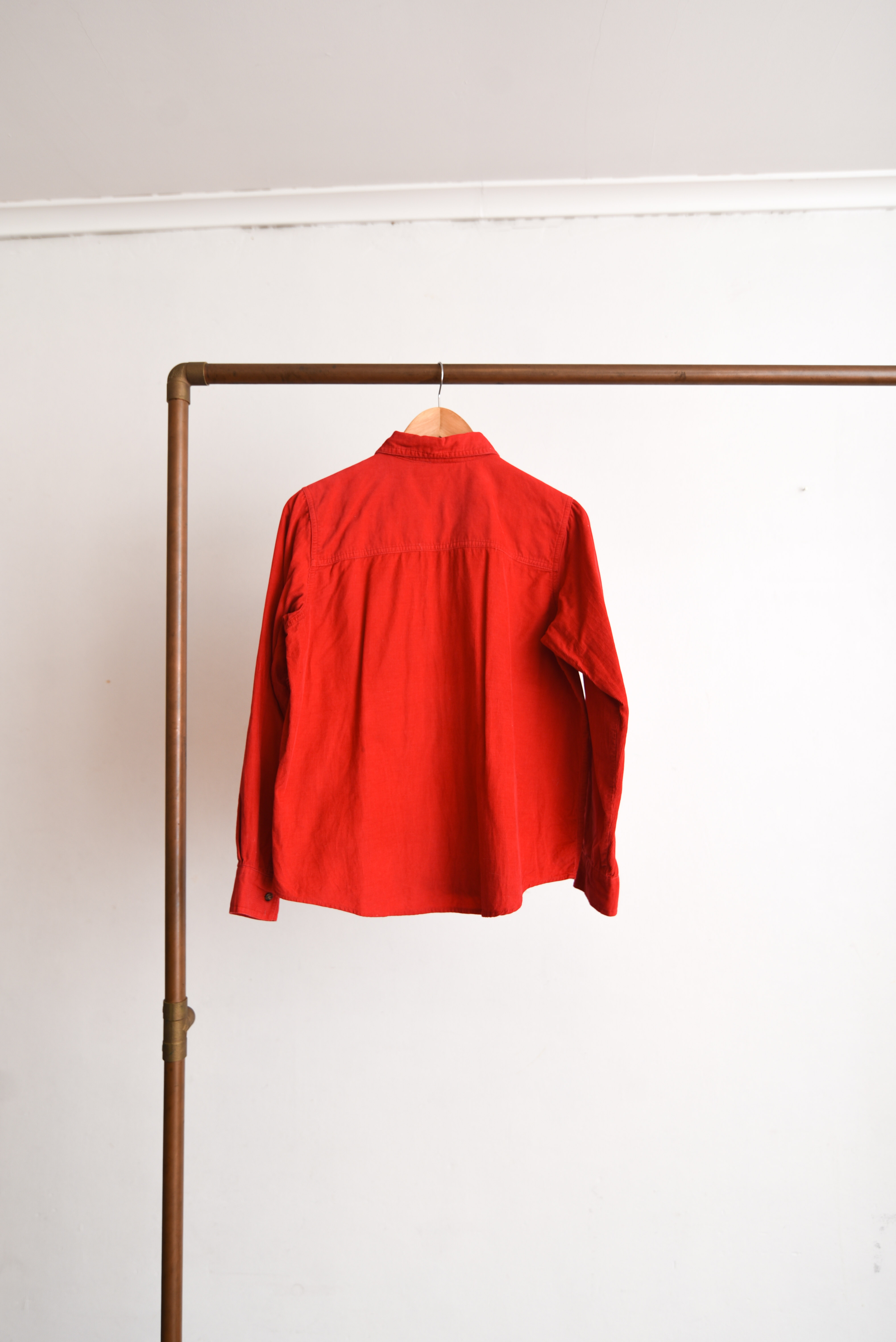 Camisa roja cotelé 90s