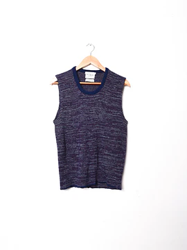 Top morado jaspeado 70s