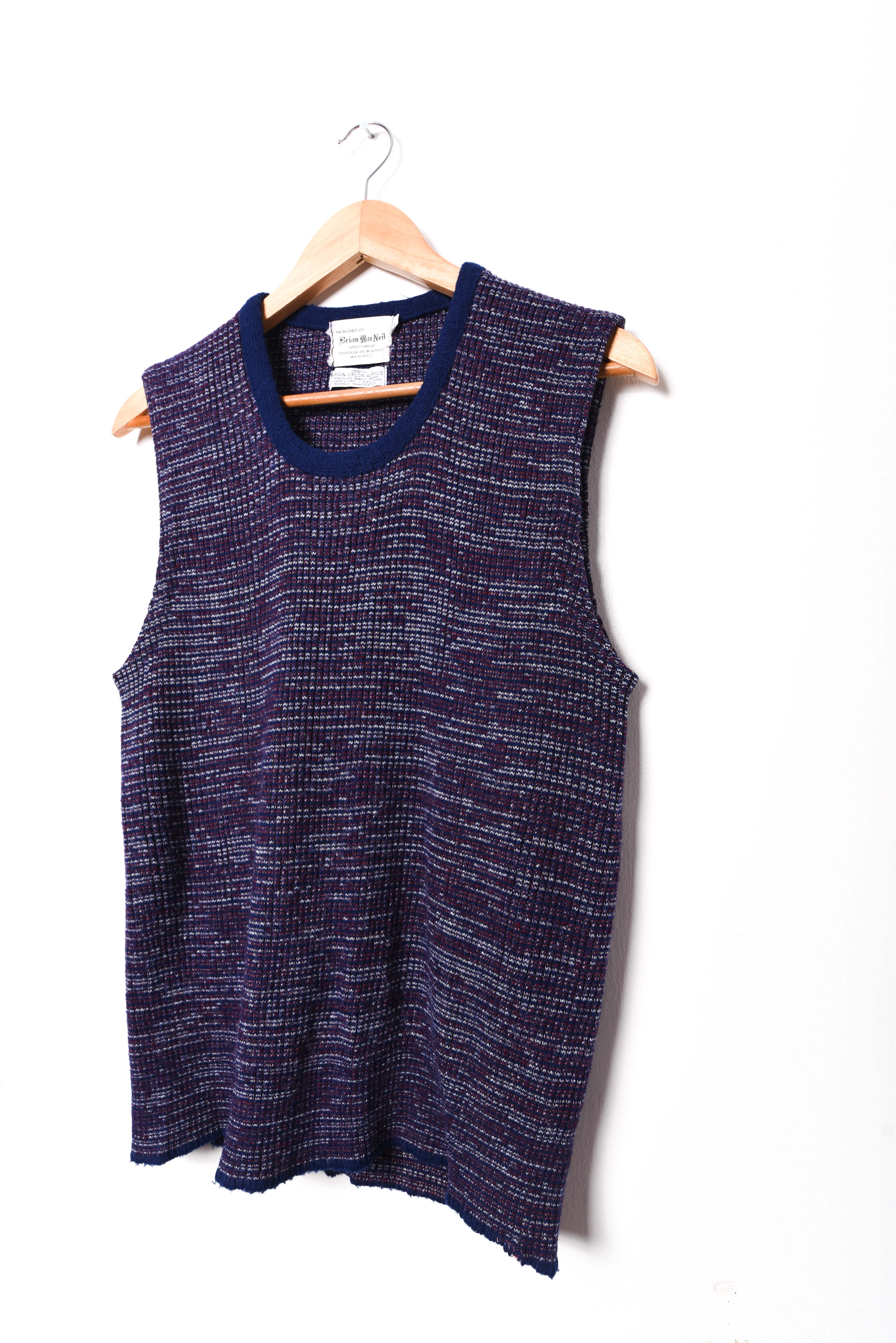 Top morado jaspeado 70s