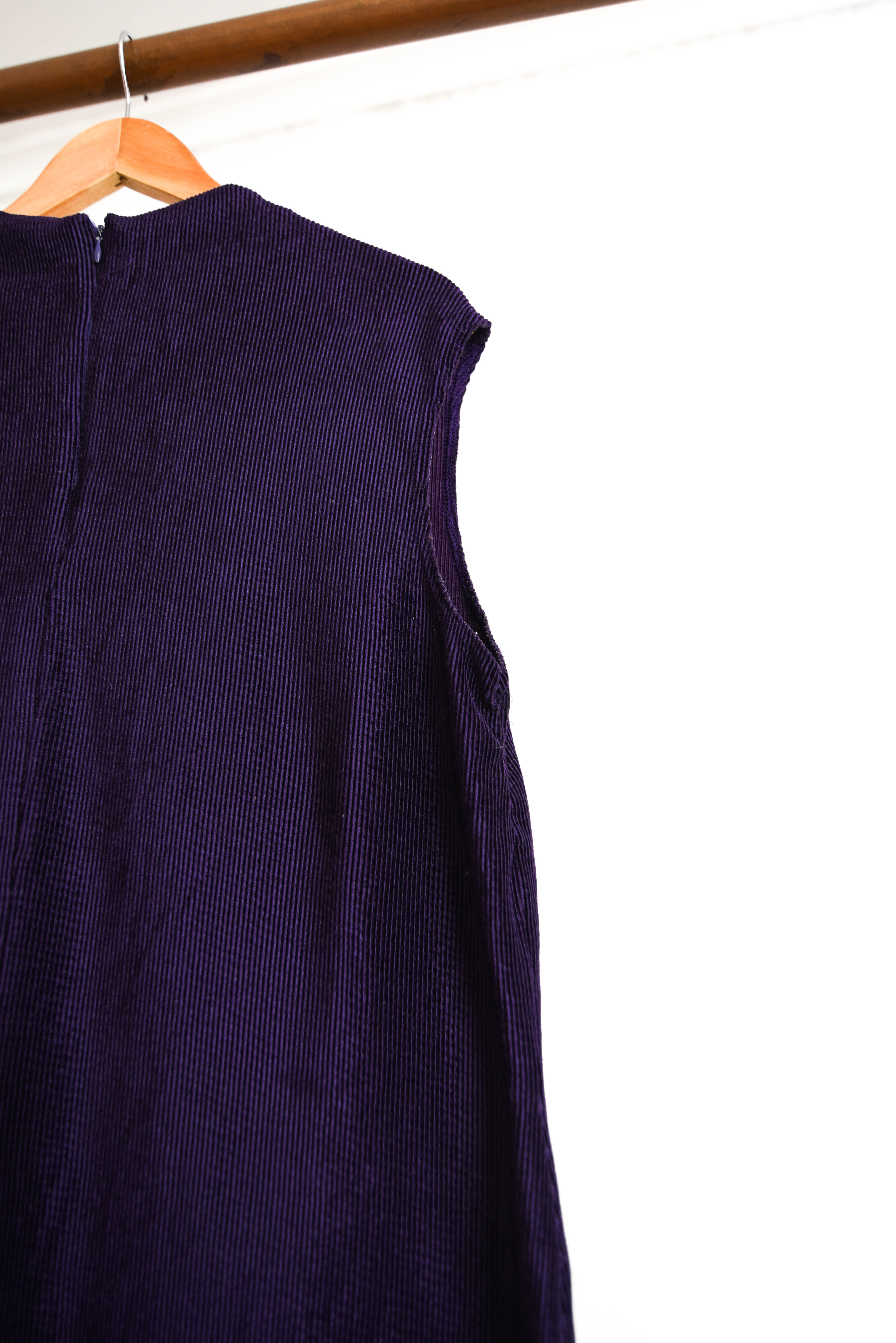 Top morado velvet 80s