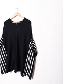 Chaleco poncho azul navy