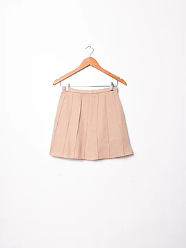 Falda vintage café wool 