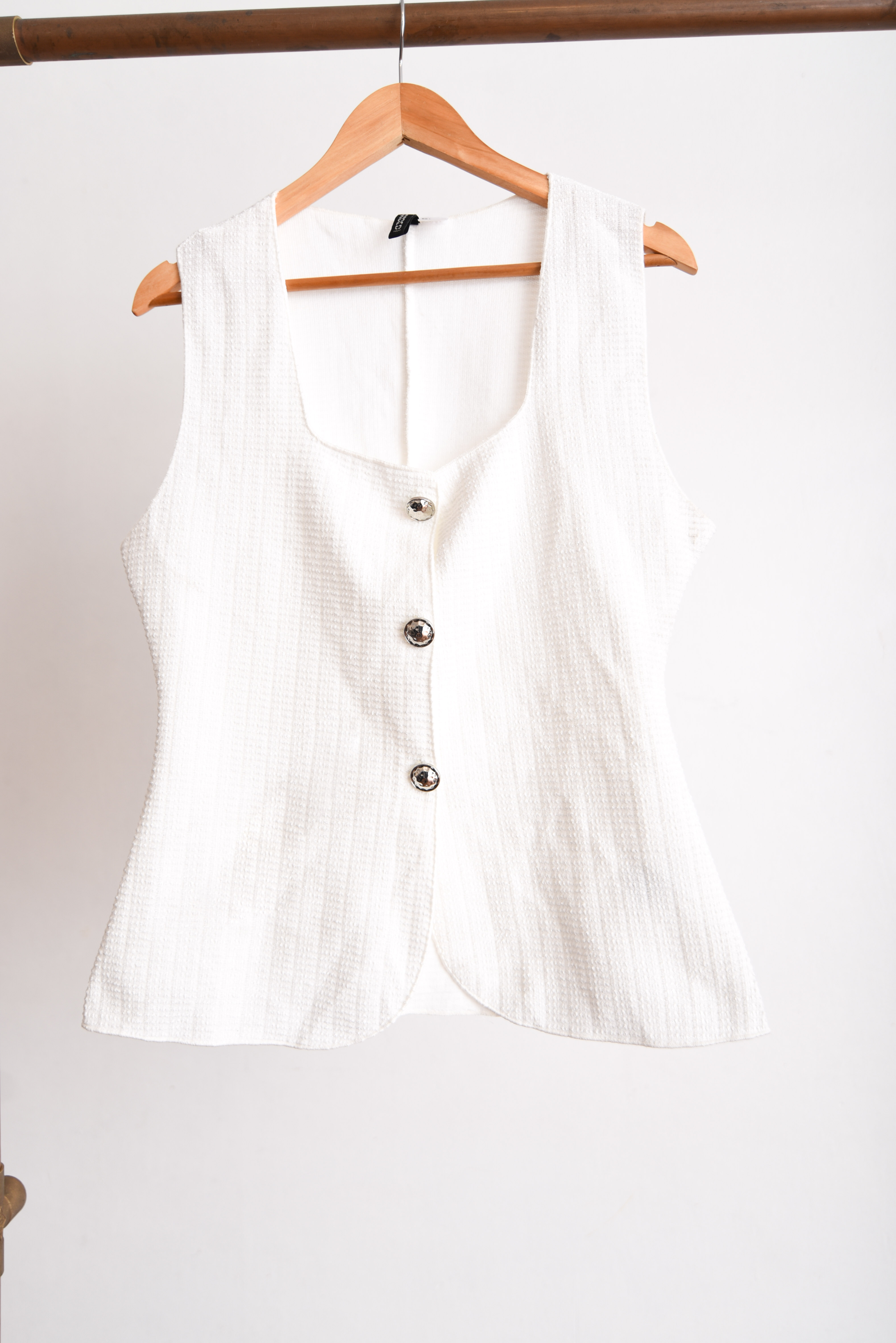 Vest marfil botones