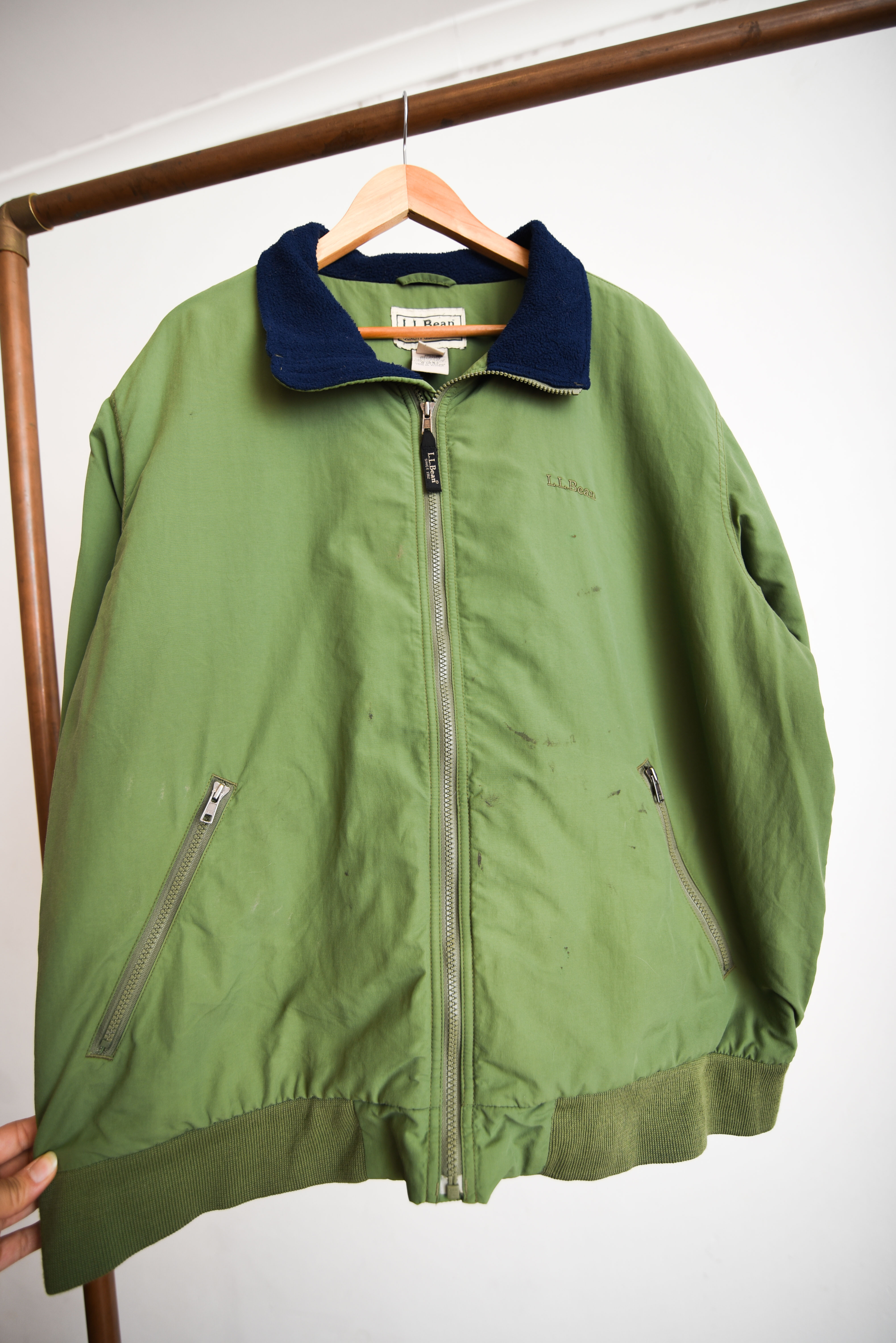 Chaqueta verde LL Bean vntg