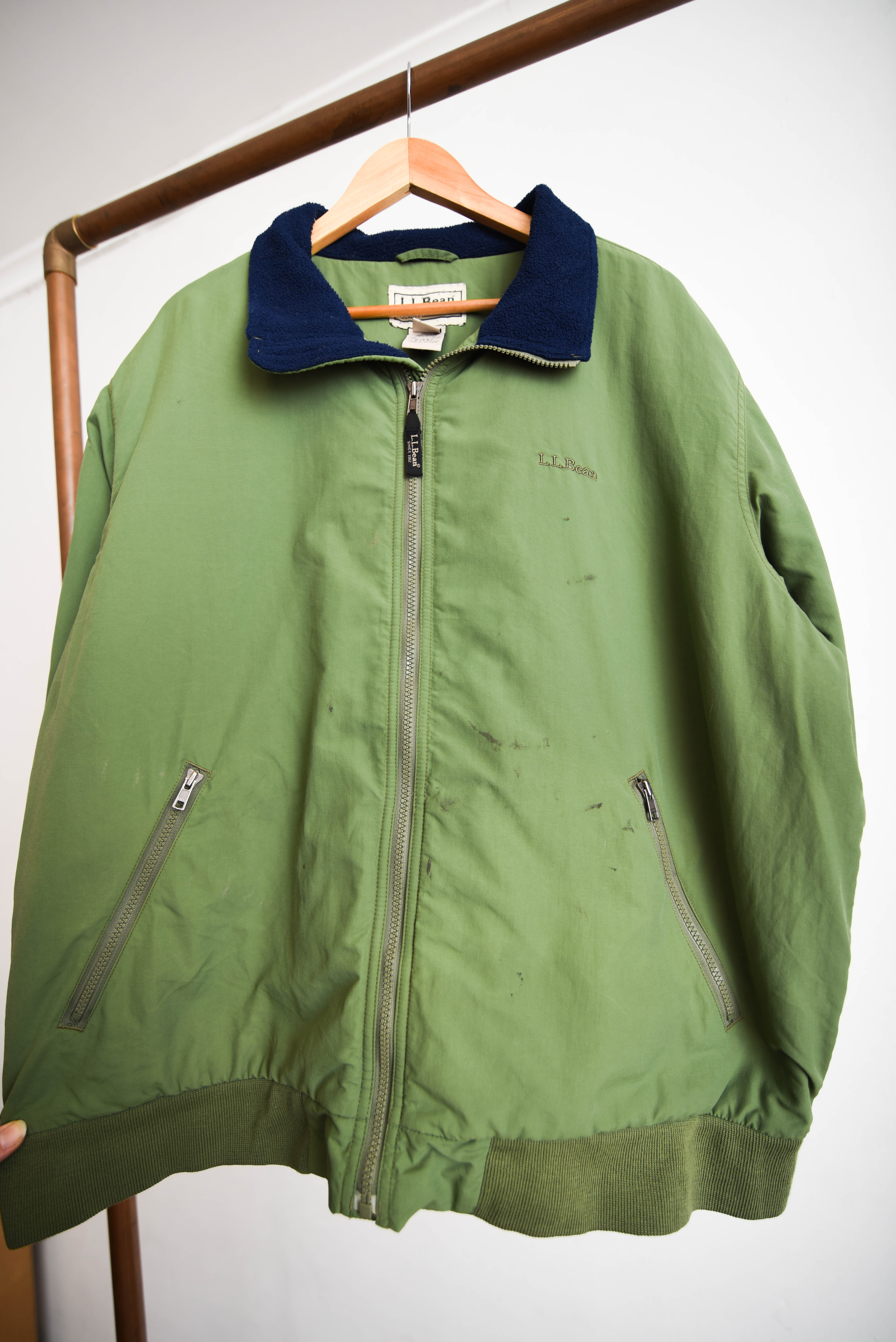 Chaqueta verde LL Bean vntg