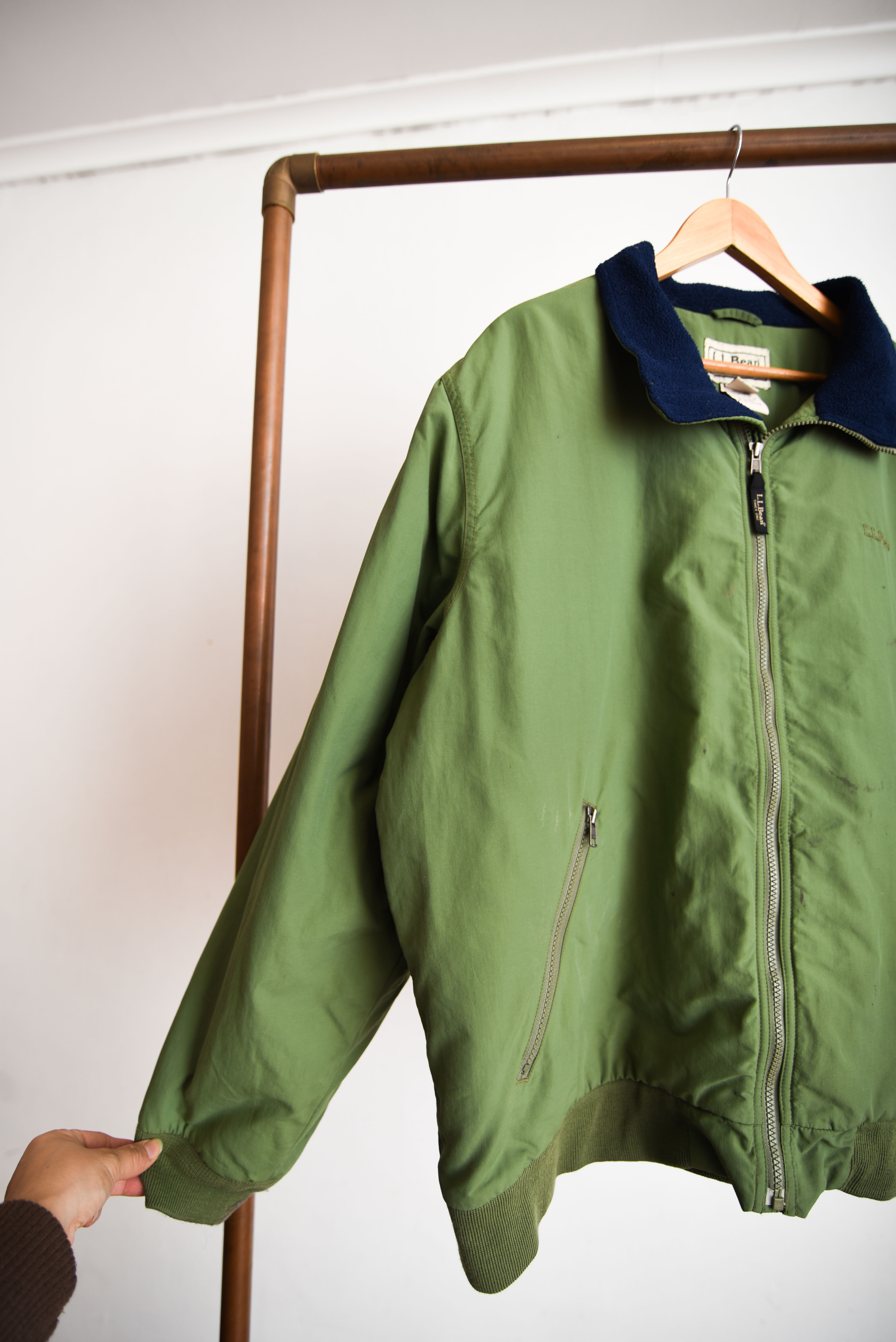 Chaqueta verde LL Bean vntg
