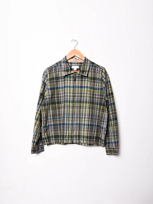 Camisa verde tartán vntg