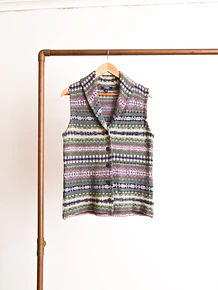 Sweater vest verde botones