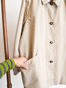Chaqueta trench café vntg