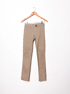 Pantalón café polka dots