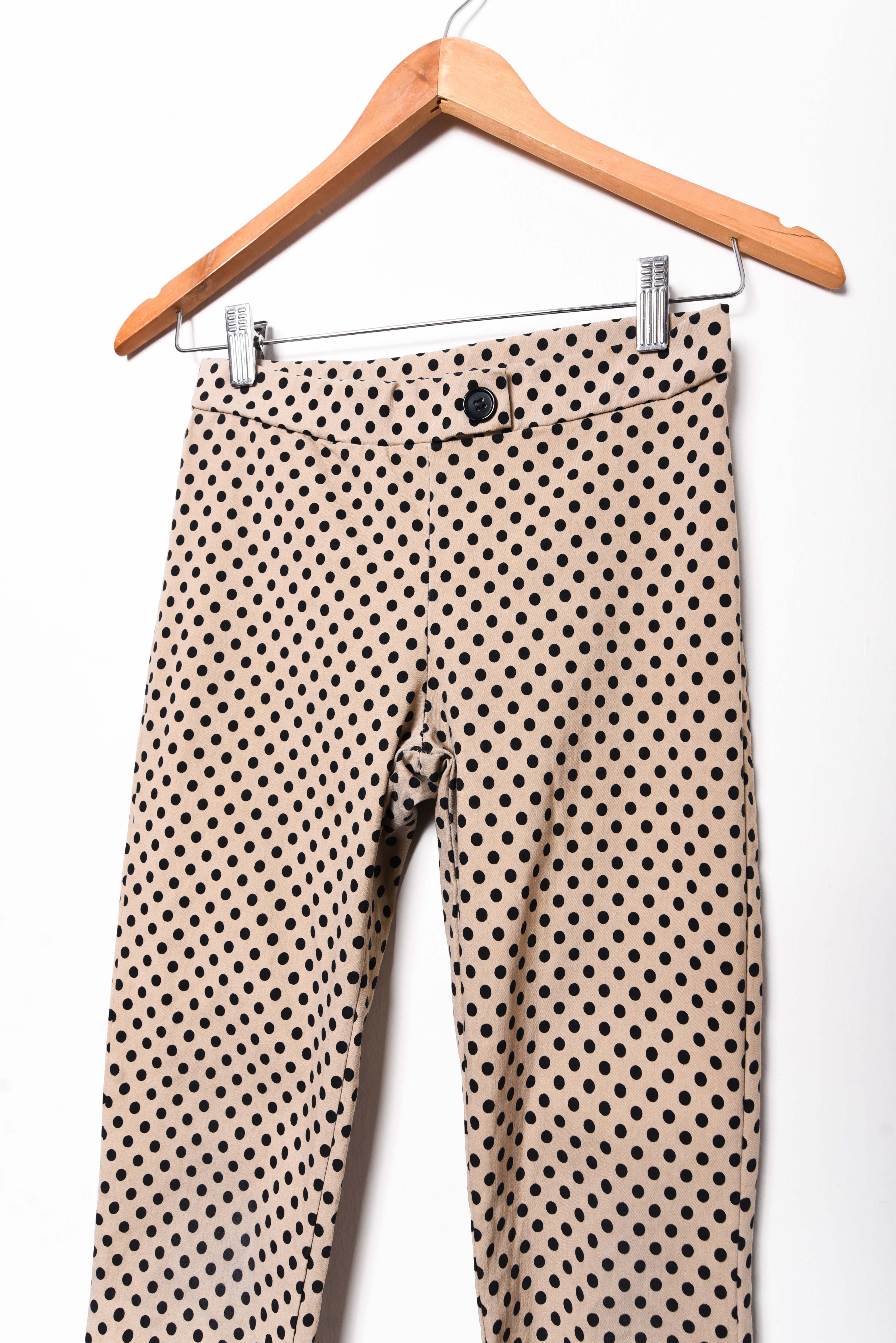 Pantalón café polka dots