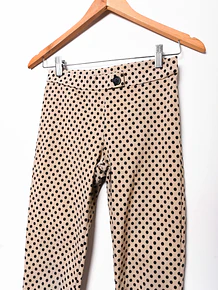 Pantalón café polka dots