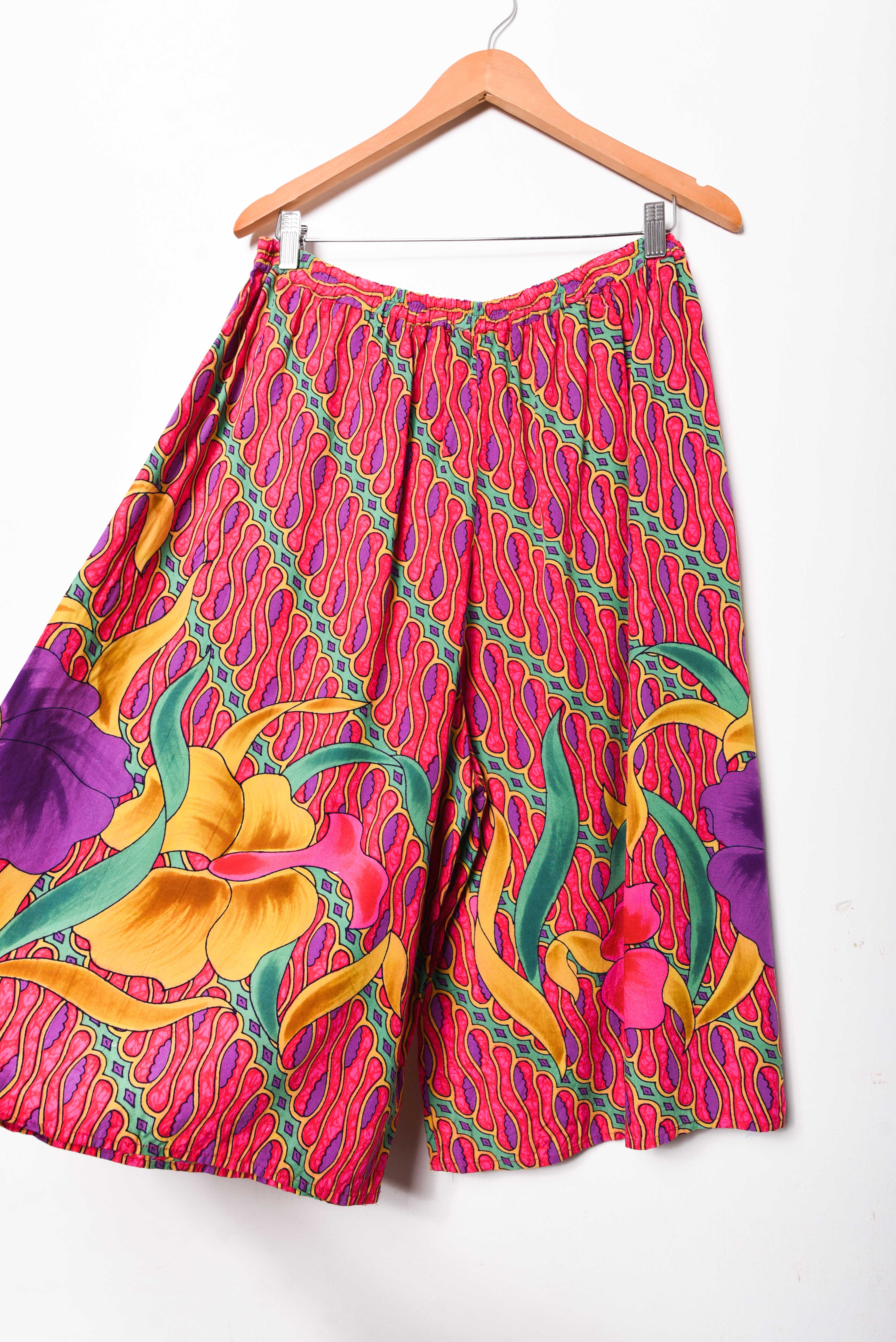 Palazzo vintage rosado flor