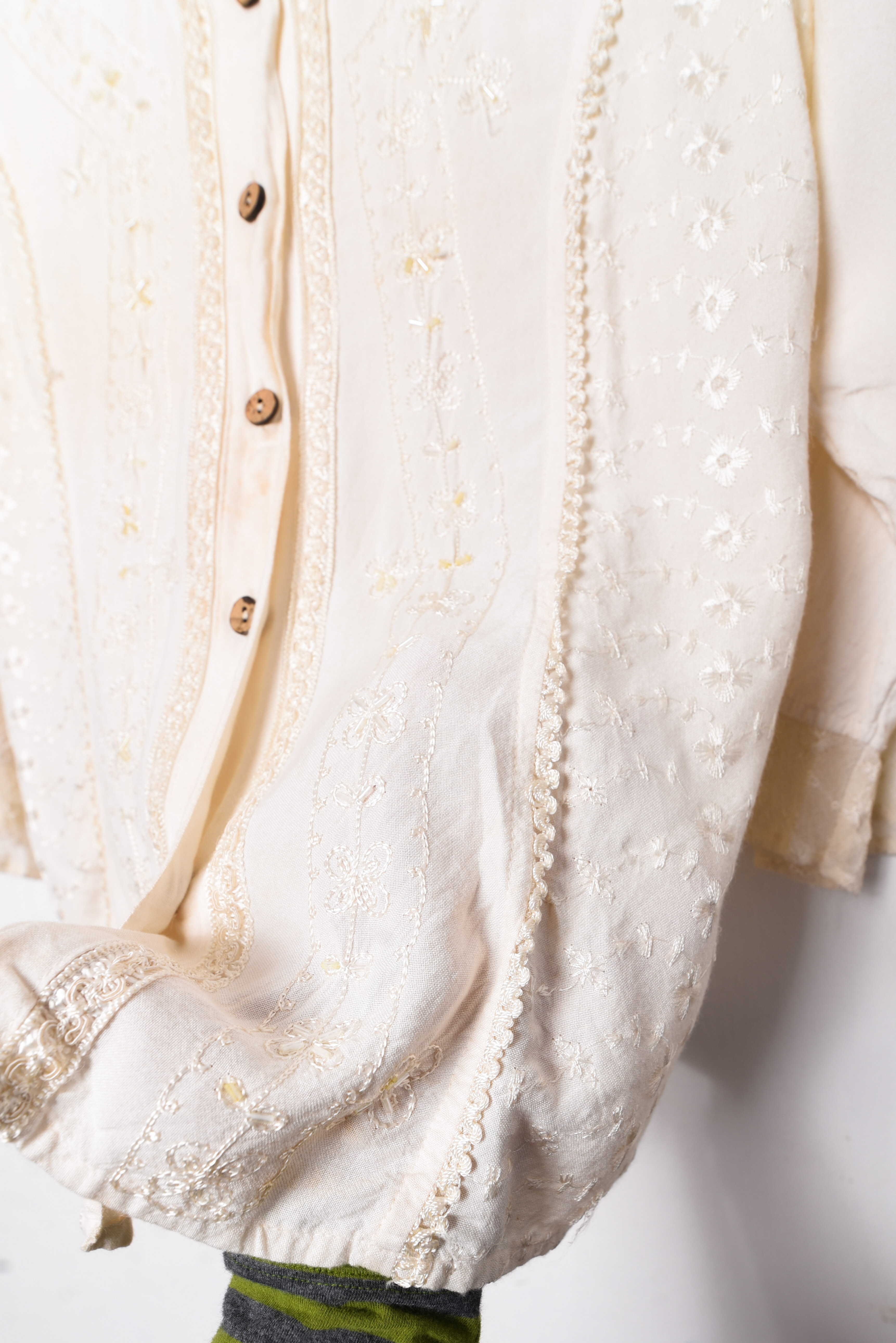 Blusa romantic 90s marfil