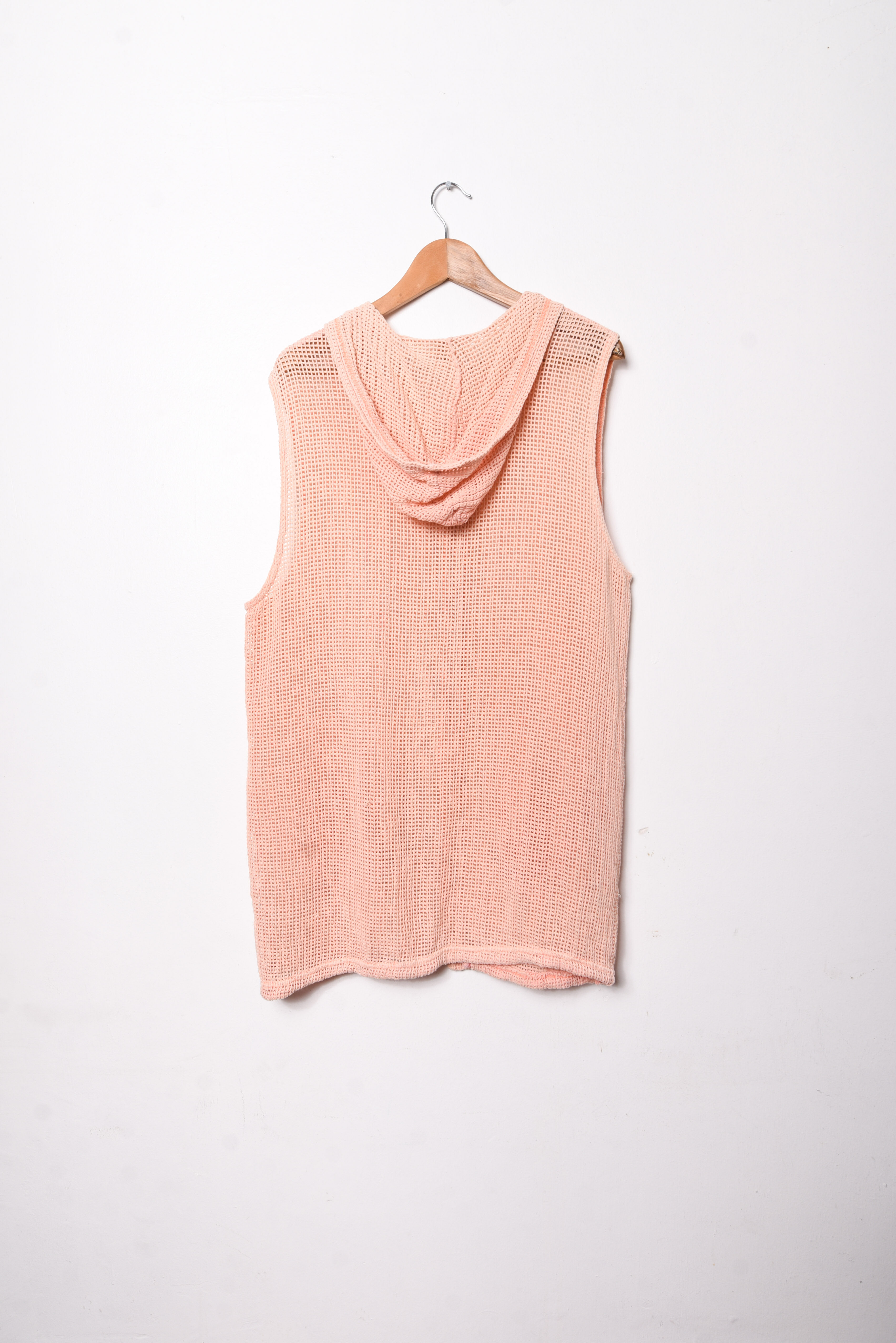 Sweater vest naranjo pastel 90s